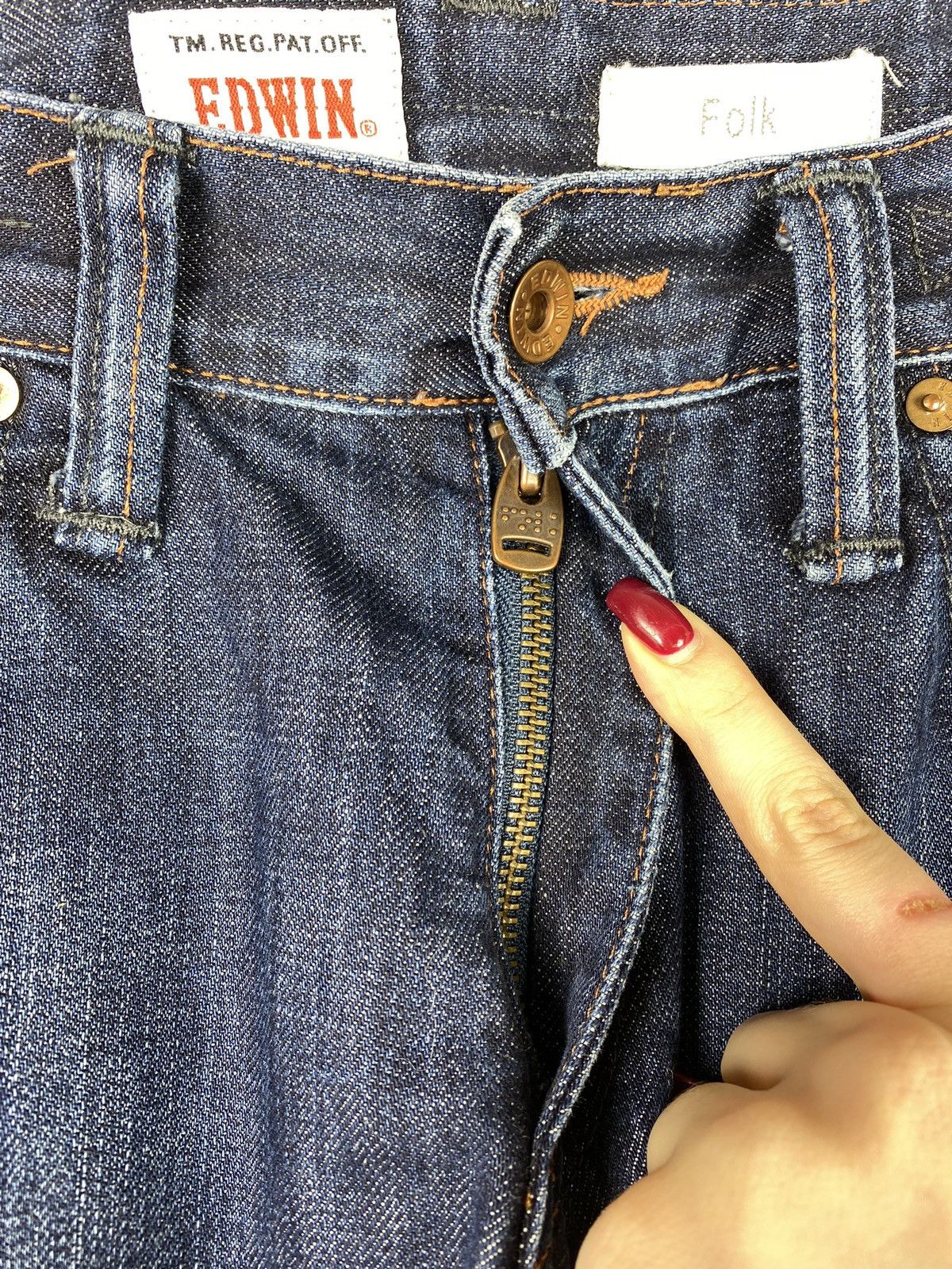 Edwin × Folk Folk x Edwin EF-62 Regular men’s jeans size 32 x 34 Size US 32 / EU 48 - 7 Thumbnail