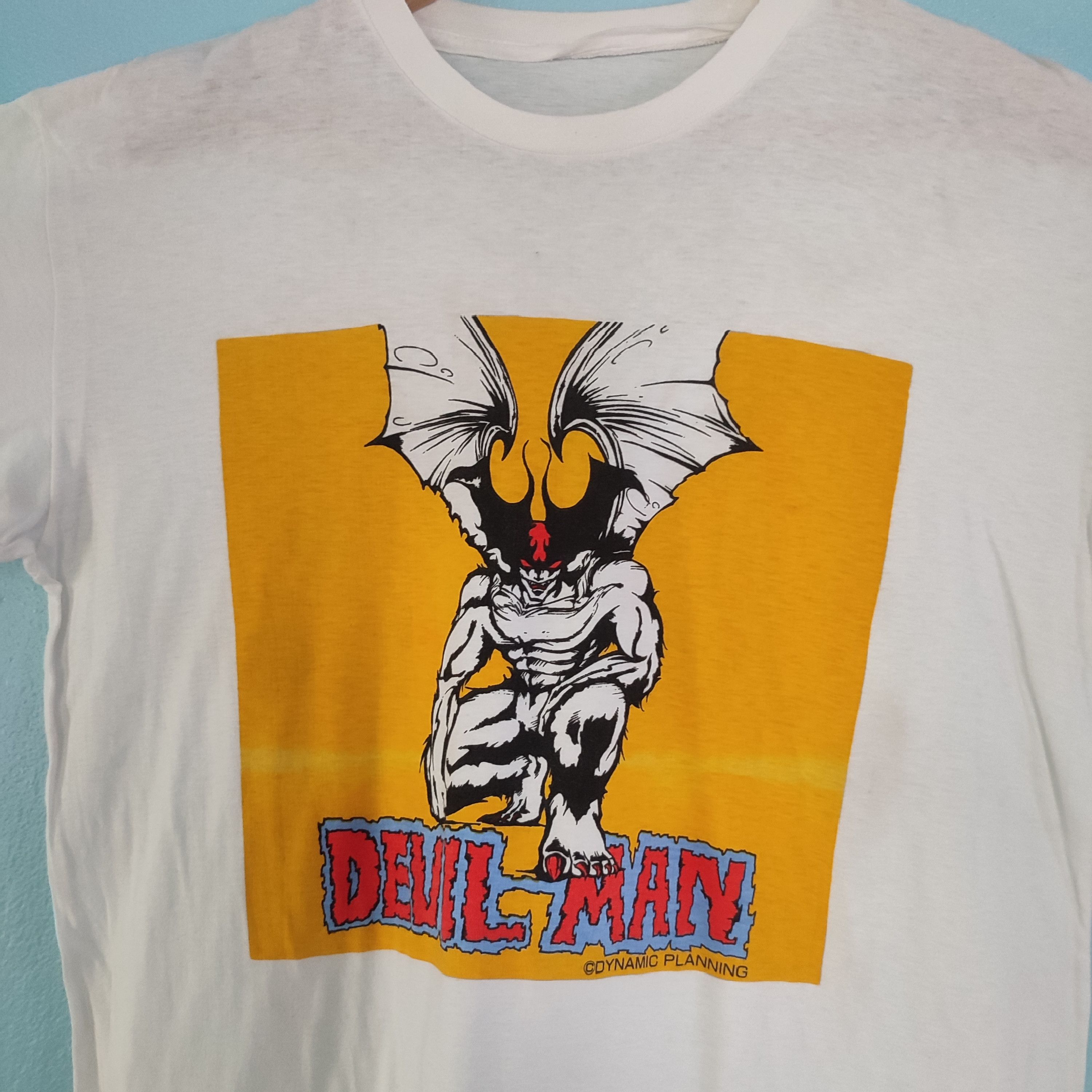 Vintage DEVIL MAN Cartoon Comics Vintage 90's Tshirt Size US M / EU 48-50 / 2 - 2 Thumbnail