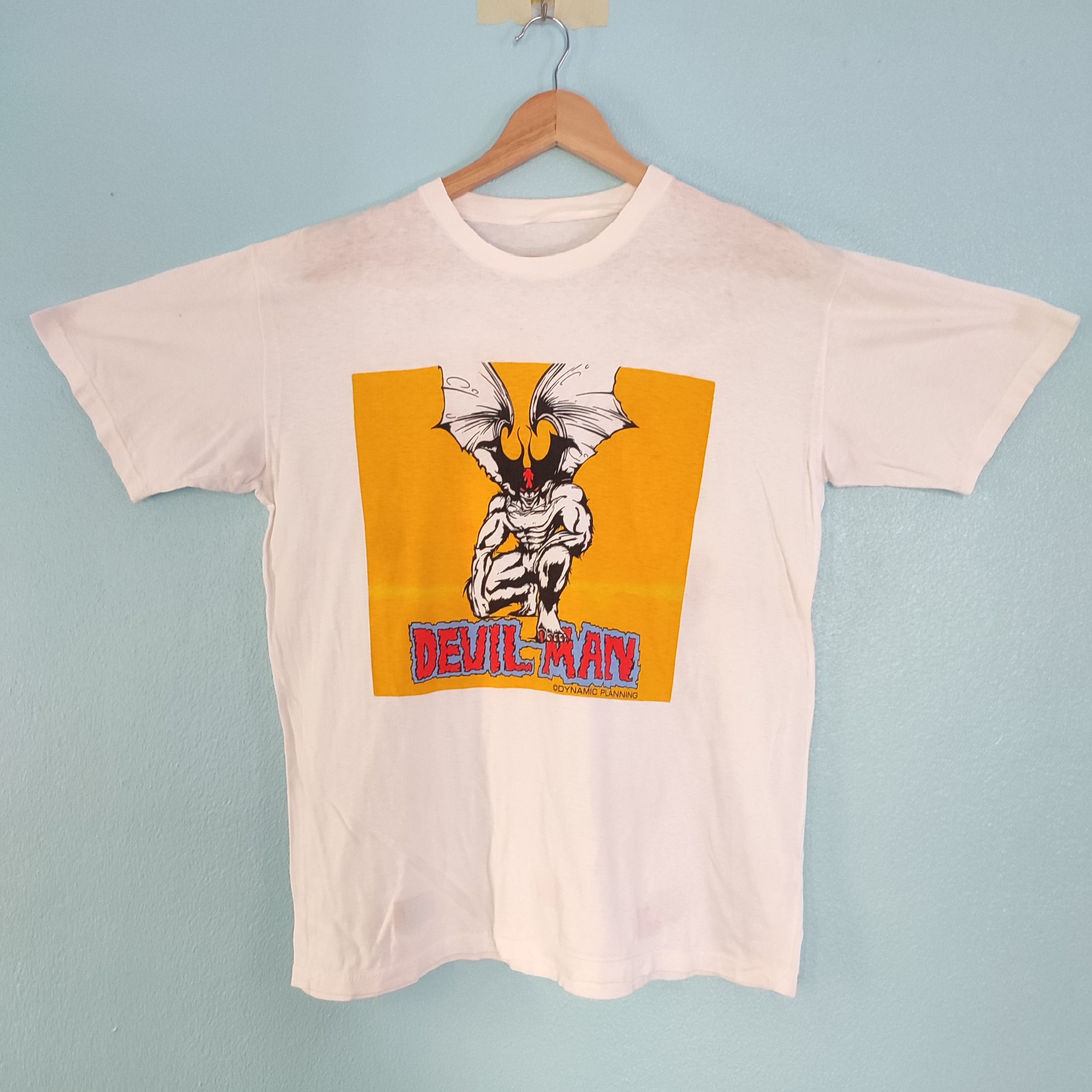 Vintage DEVIL MAN Cartoon Comics Vintage 90's Tshirt Size US M / EU 48-50 / 2 - 1 Thumbnail