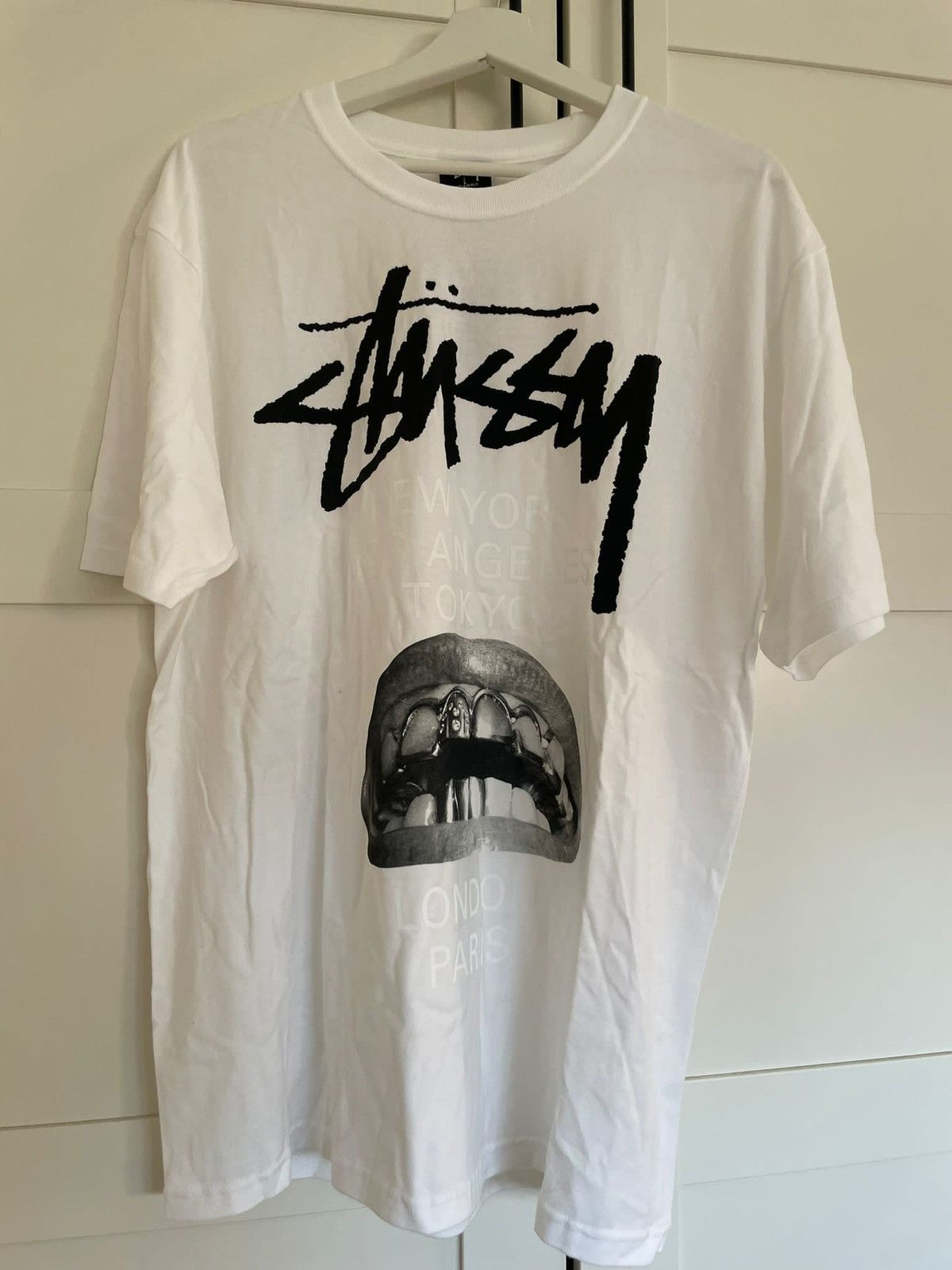 Stussy x Rick Owens World Tour Collection T-Shirt White Men's - FW20 - US