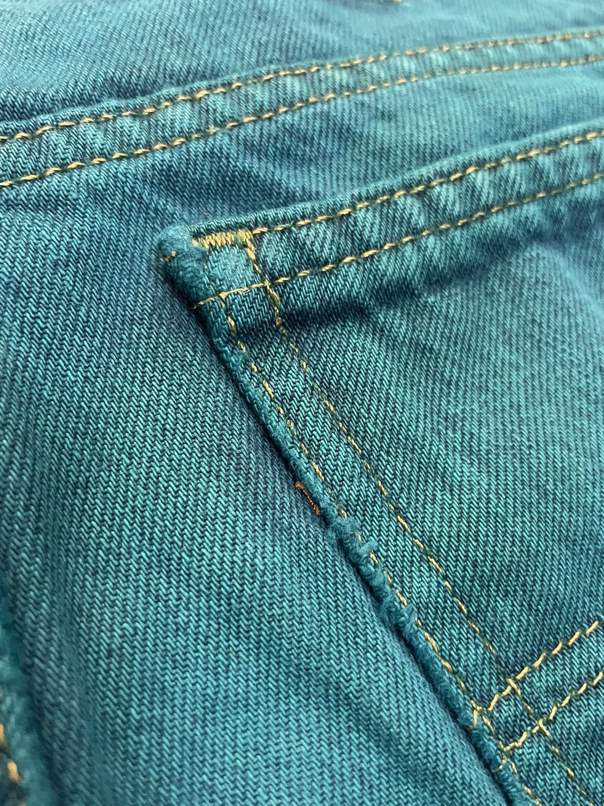 Japanese Brand × Levi's Vintage Levis x High Light Cavalet Green Denim Size US 35 - 12 Thumbnail