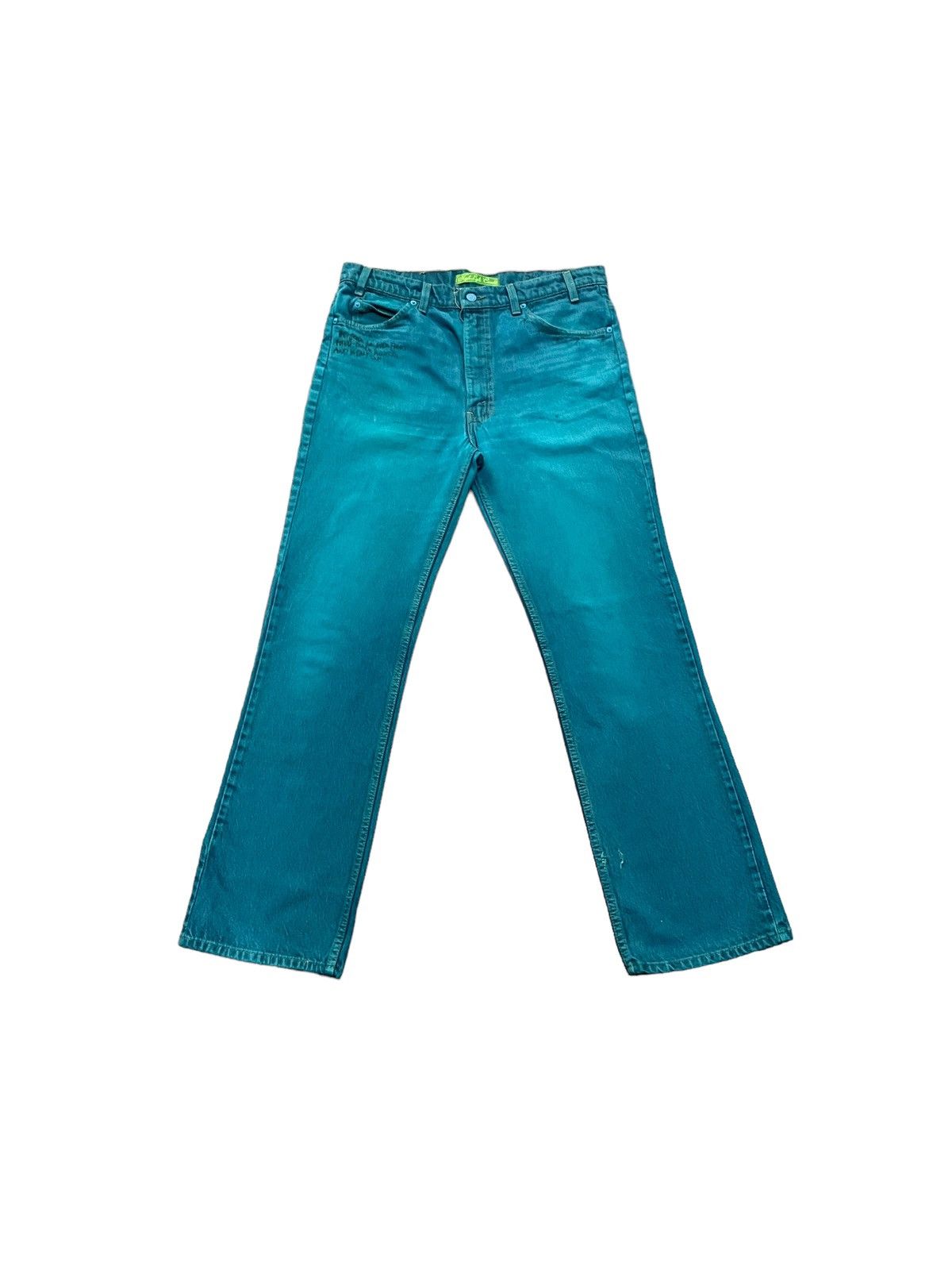 Japanese Brand × Levi's Vintage Levis x High Light Cavalet Green Denim Size US 35 - 1 Thumbnail