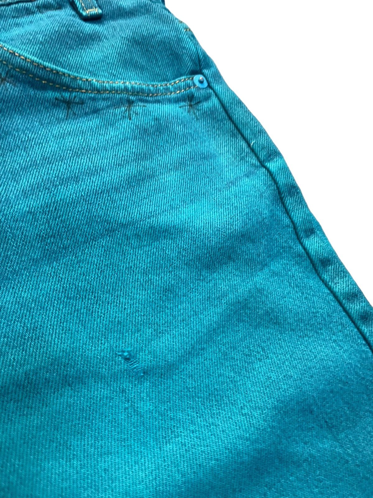 Japanese Brand × Levi's Vintage Levis x High Light Cavalet Green Denim Size US 35 - 4 Thumbnail
