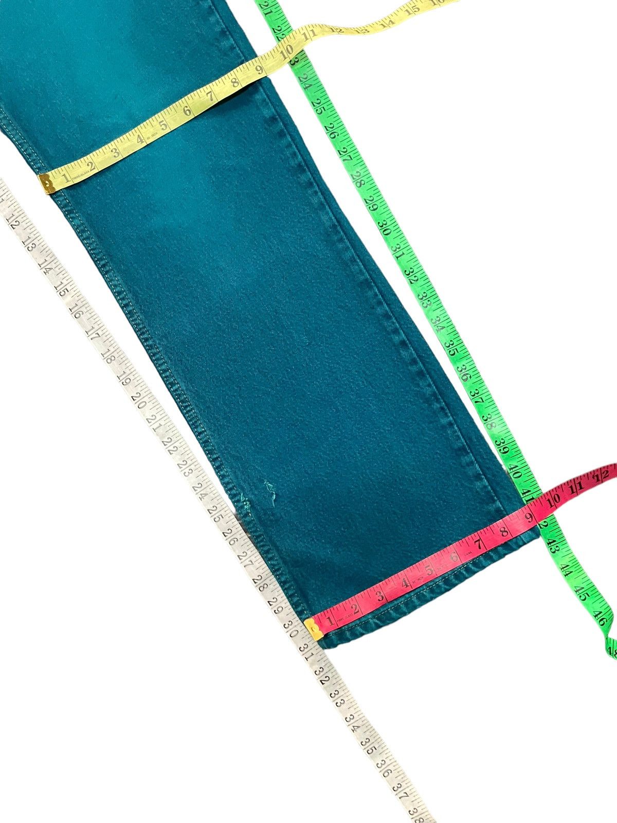 Japanese Brand × Levi's Vintage Levis x High Light Cavalet Green Denim Size US 35 - 24 Thumbnail