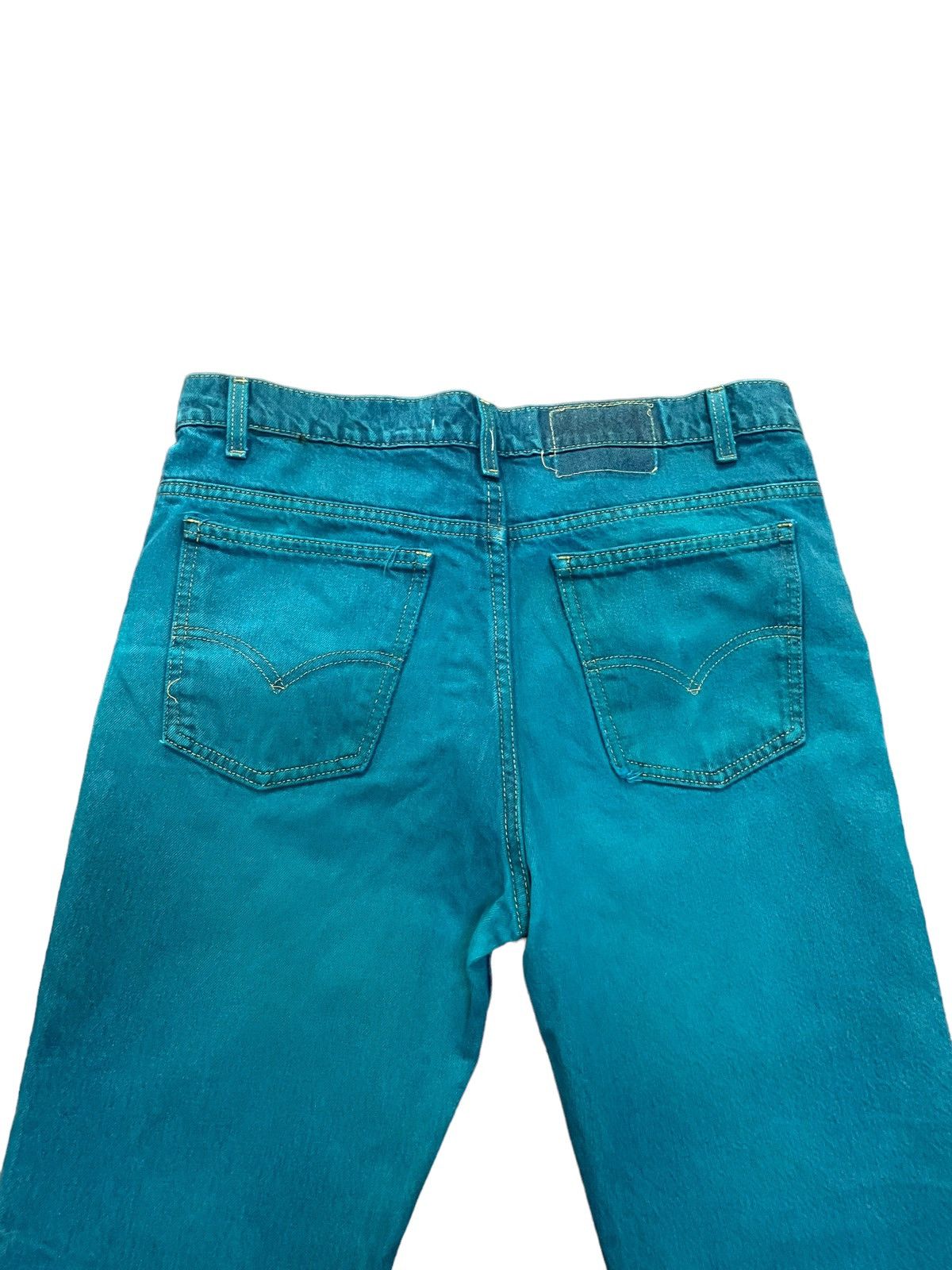 Japanese Brand × Levi's Vintage Levis x High Light Cavalet Green Denim Size US 35 - 9 Thumbnail