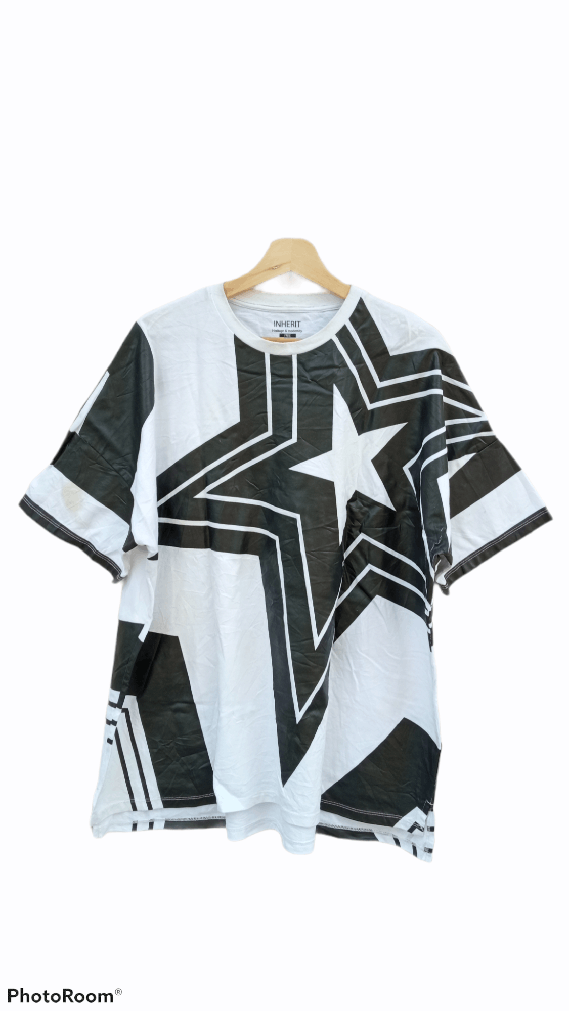 Japanese Brand × Vintage 🔥🔥Inherit Full Print Star Printed T-Shirt Size US XL / EU 56 / 4 - 1 Thumbnail