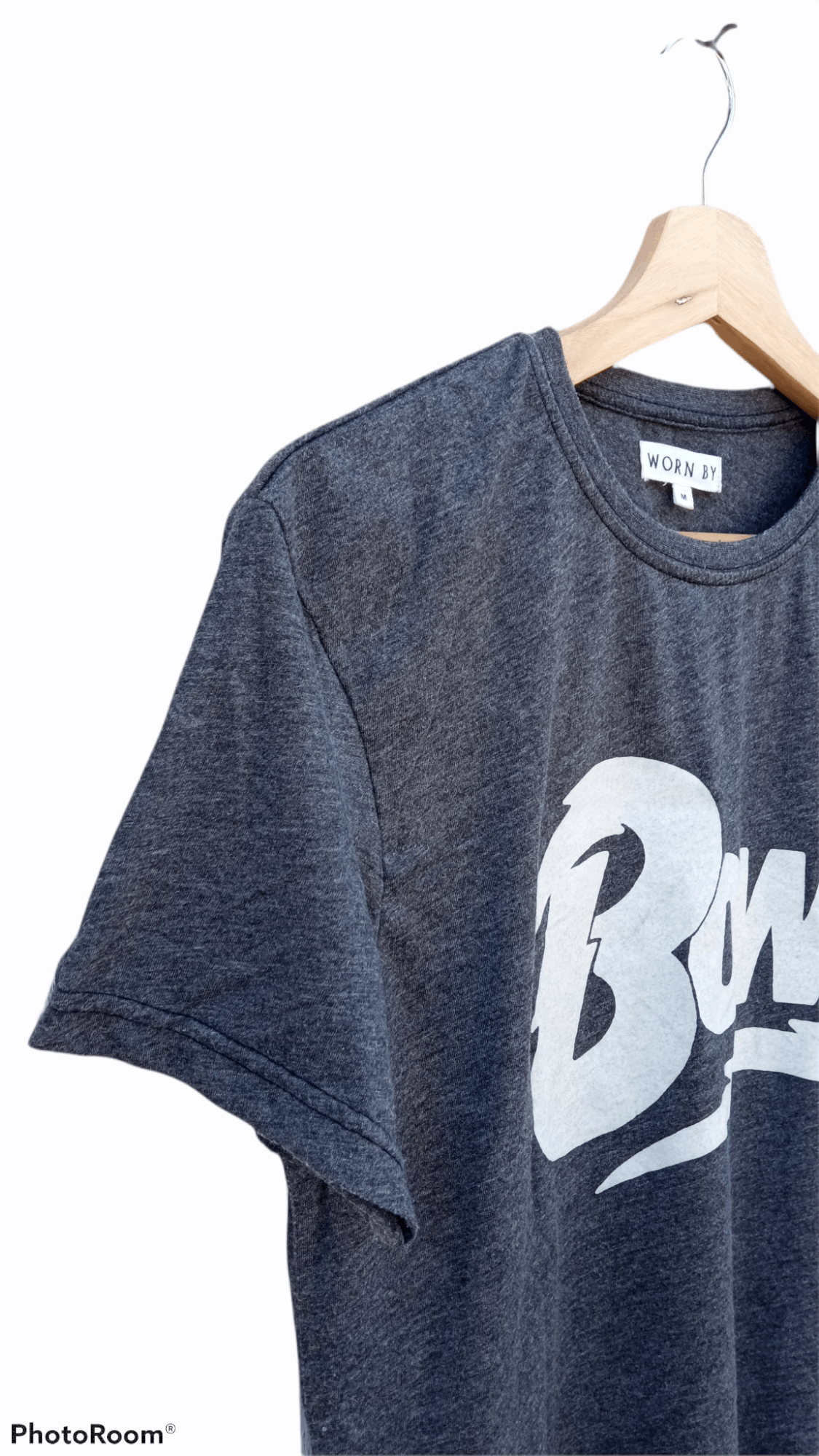 🔥🔥Worn By Bowie David Bowie Spellout Logo T-Shirt