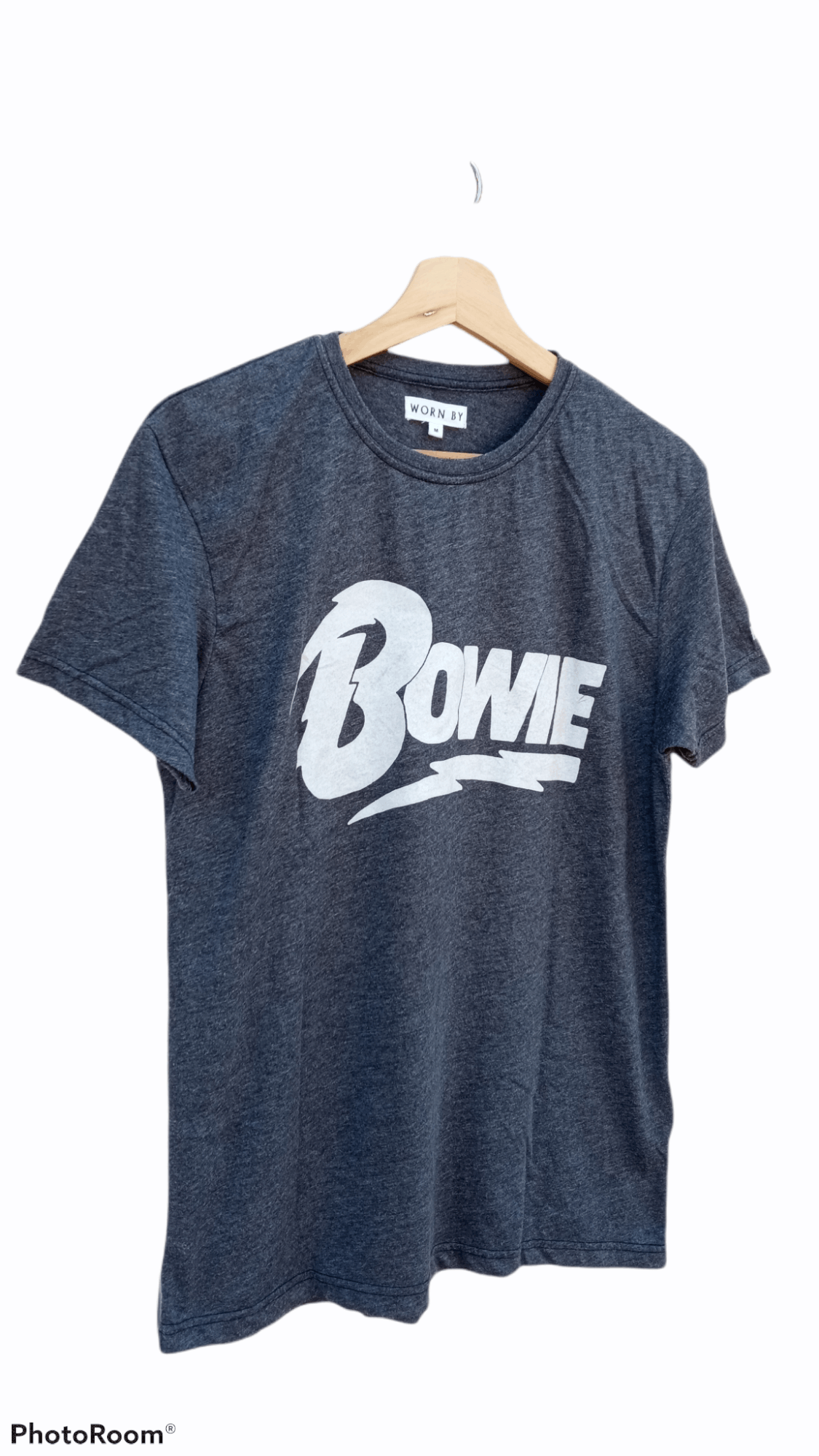 🔥🔥Worn By Bowie David Bowie Spellout Logo T-Shirt