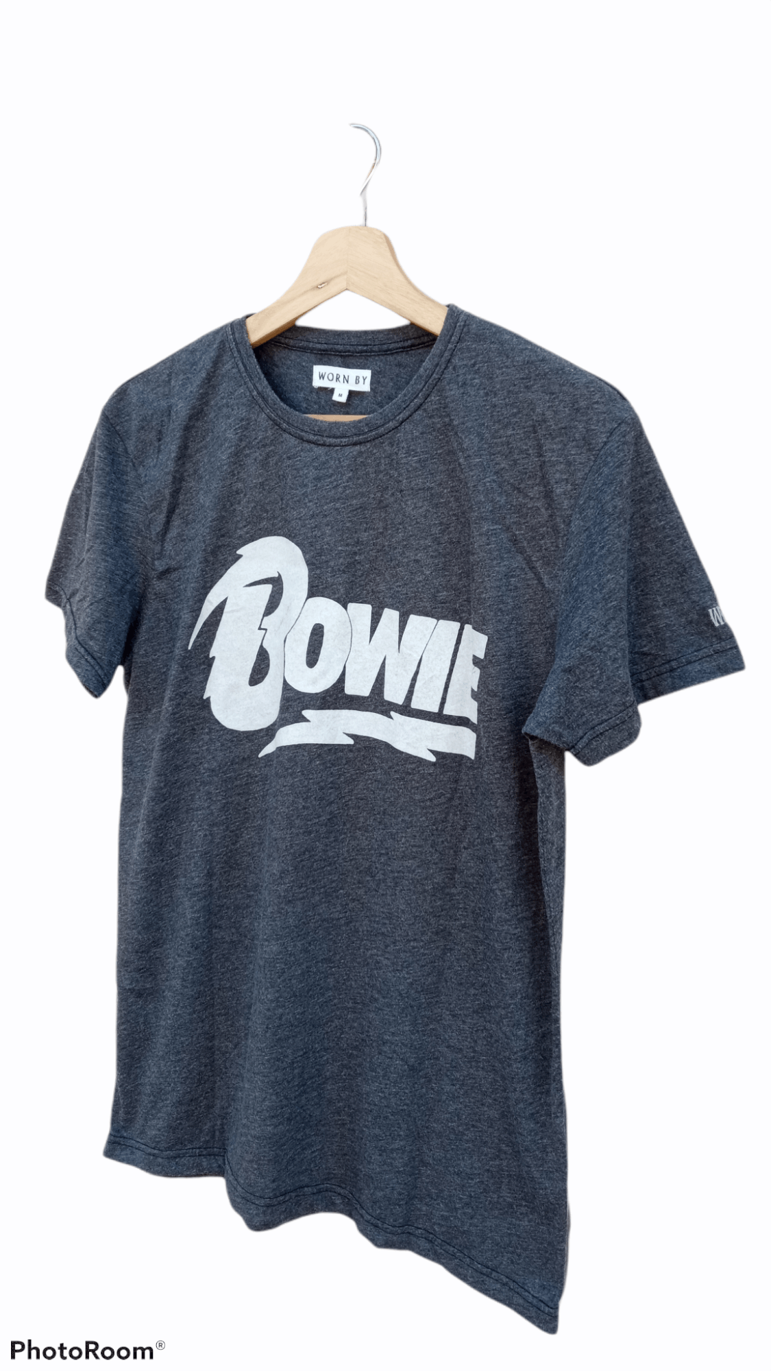 🔥🔥Worn By Bowie David Bowie Spellout Logo T-Shirt