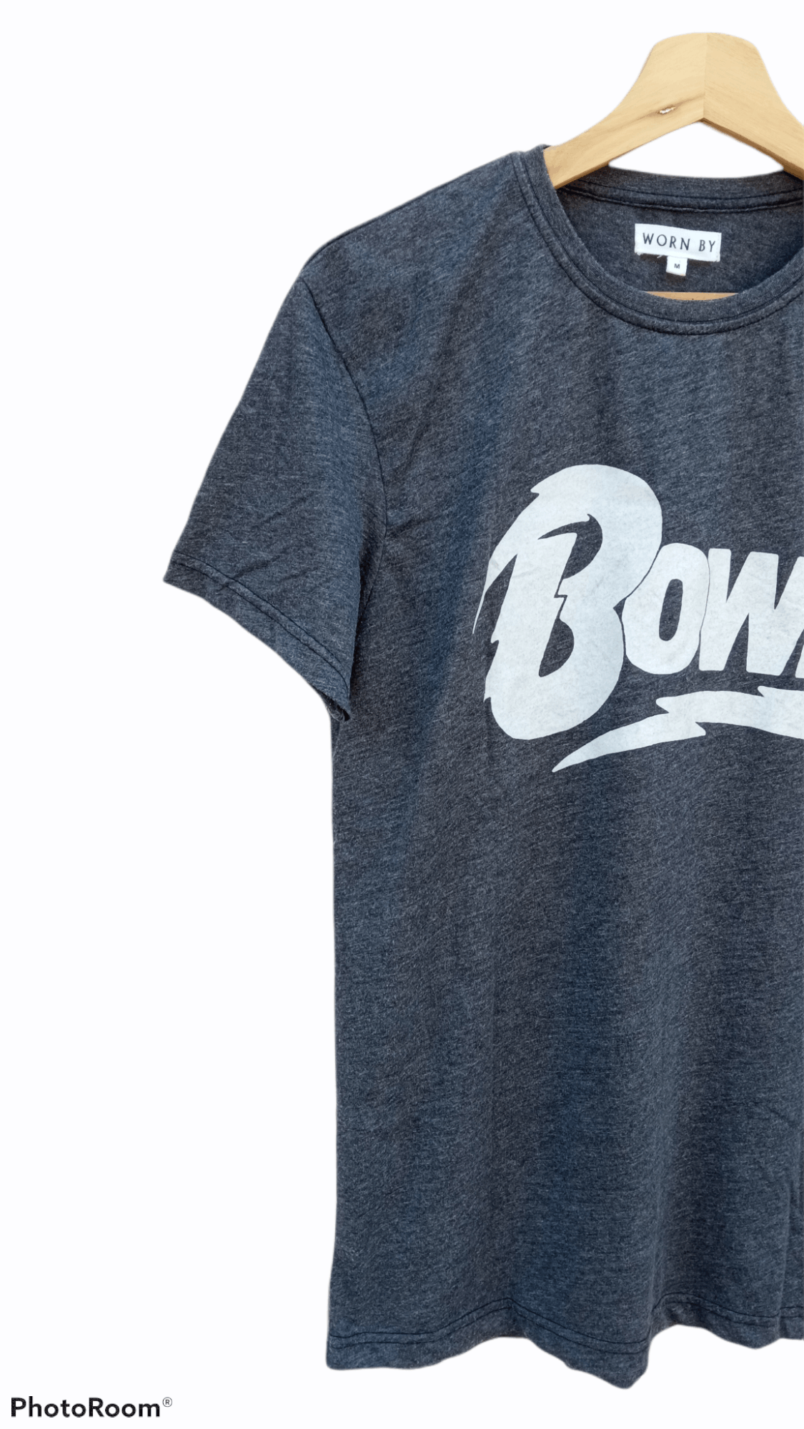 🔥🔥Worn By Bowie David Bowie Spellout Logo T-Shirt