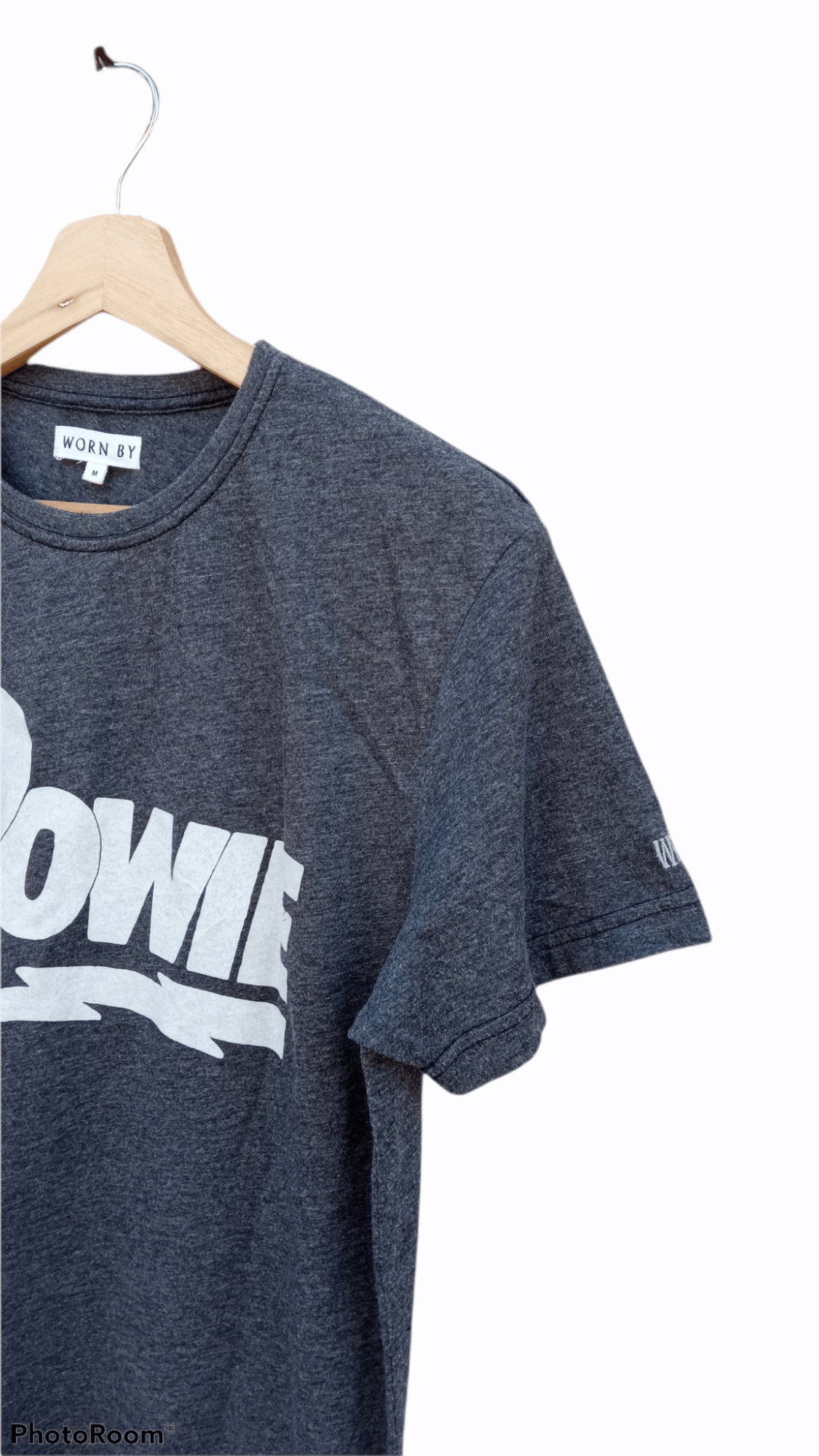 🔥🔥Worn By Bowie David Bowie Spellout Logo T-Shirt