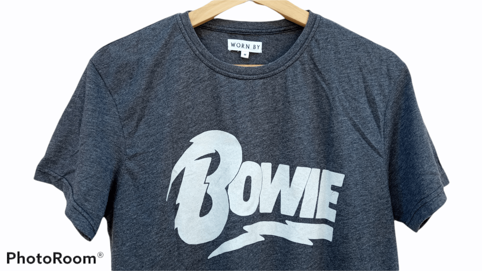 🔥🔥Worn By Bowie David Bowie Spellout Logo T-Shirt