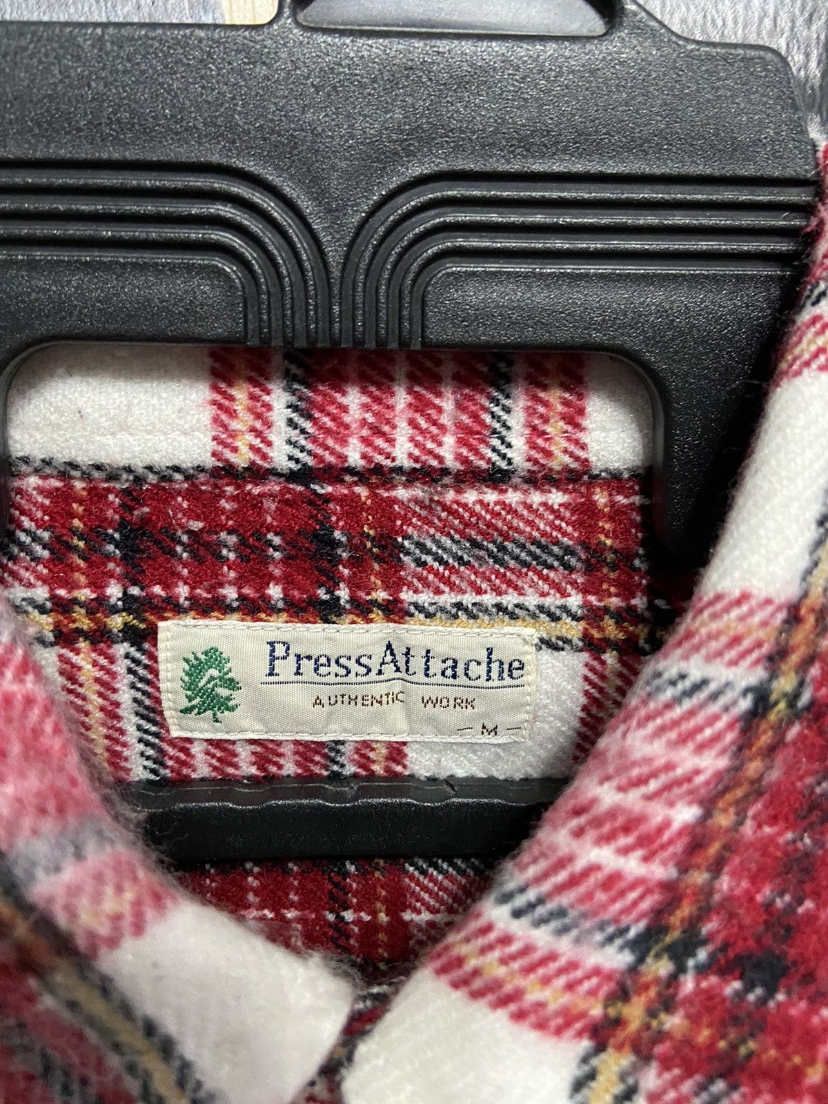 Flannel Vintage Press Attache Flannel double pocket plaid design Size US M / EU 48-50 / 2 - 3 Thumbnail