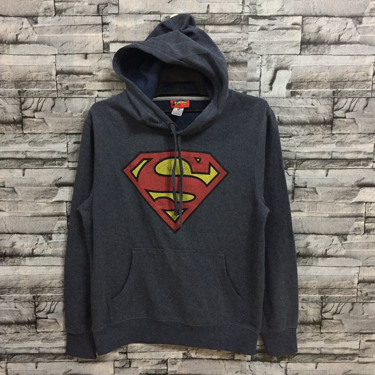 DC Comics Superman hoodie big logo by Dc Comics size M dusty blue Size US M / EU 48-50 / 2 - 2 Thumbnail