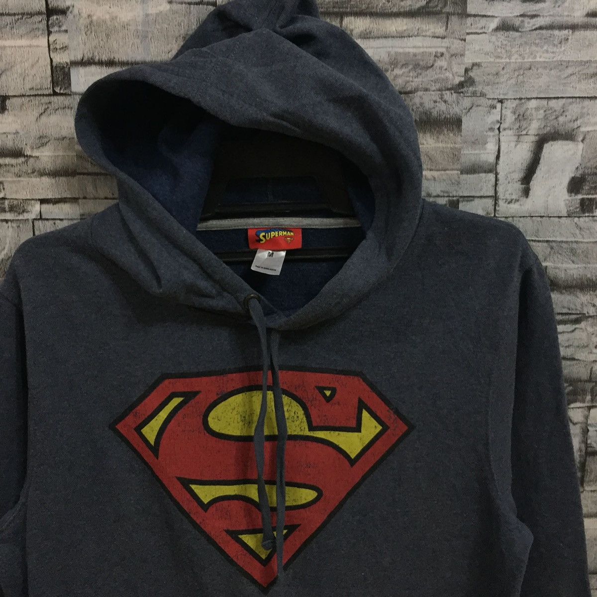 DC Comics Superman hoodie big logo by Dc Comics size M dusty blue Size US M / EU 48-50 / 2 - 3 Thumbnail