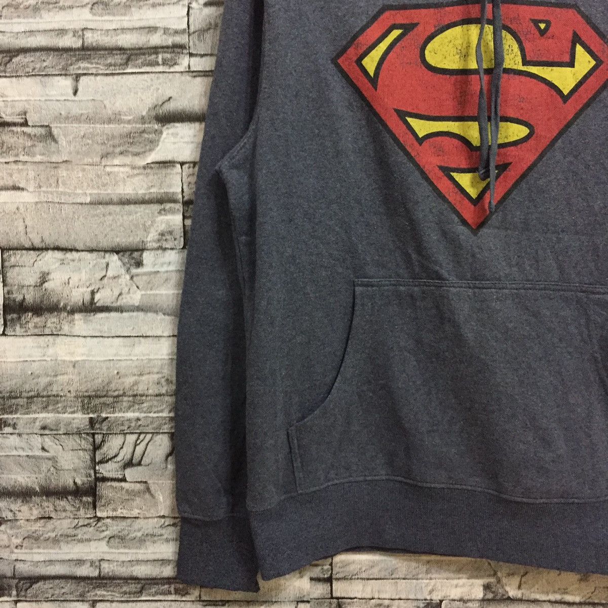 DC Comics Superman hoodie big logo by Dc Comics size M dusty blue Size US M / EU 48-50 / 2 - 6 Thumbnail