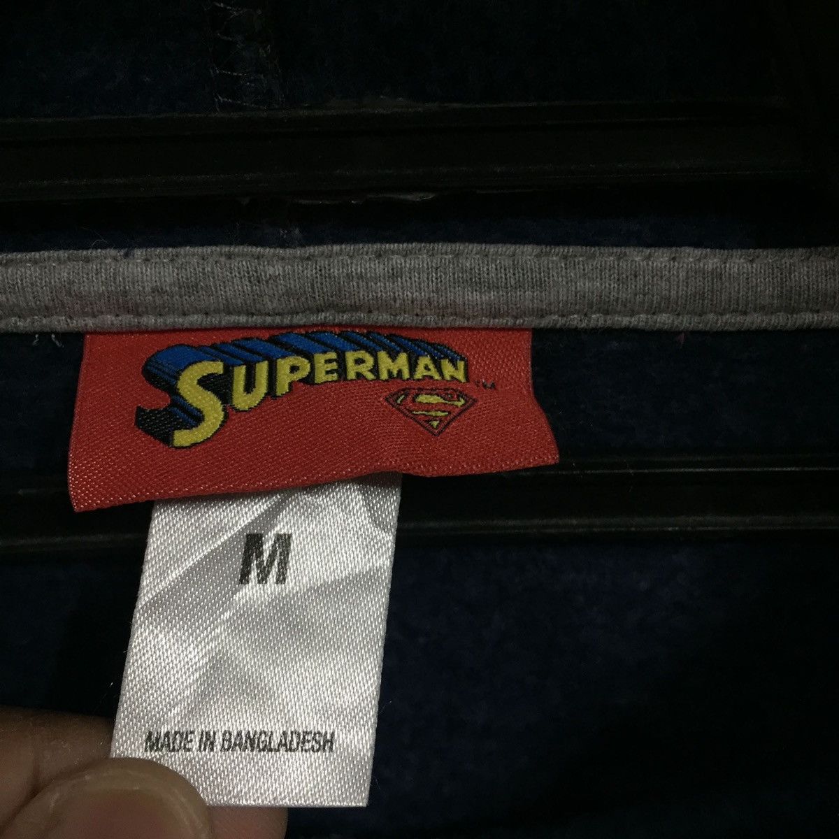 DC Comics Superman hoodie big logo by Dc Comics size M dusty blue Size US M / EU 48-50 / 2 - 4 Thumbnail