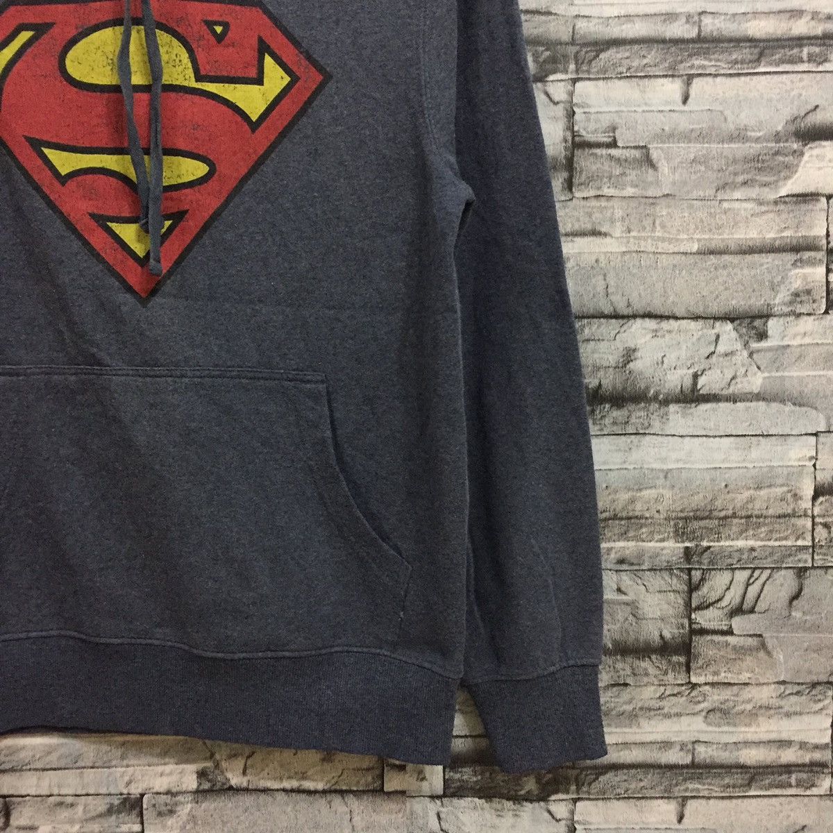 DC Comics Superman hoodie big logo by Dc Comics size M dusty blue Size US M / EU 48-50 / 2 - 7 Thumbnail