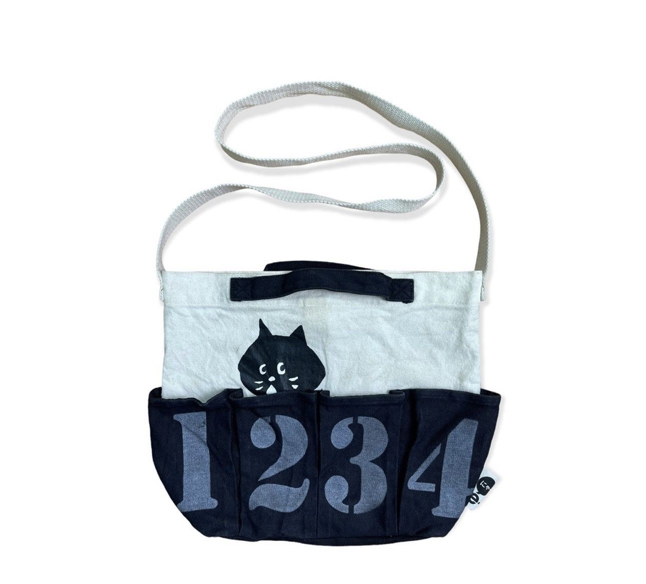 image of Ne-Net Tote Shoulder Bag By Issey Miyake Nenet in Off White, Men's