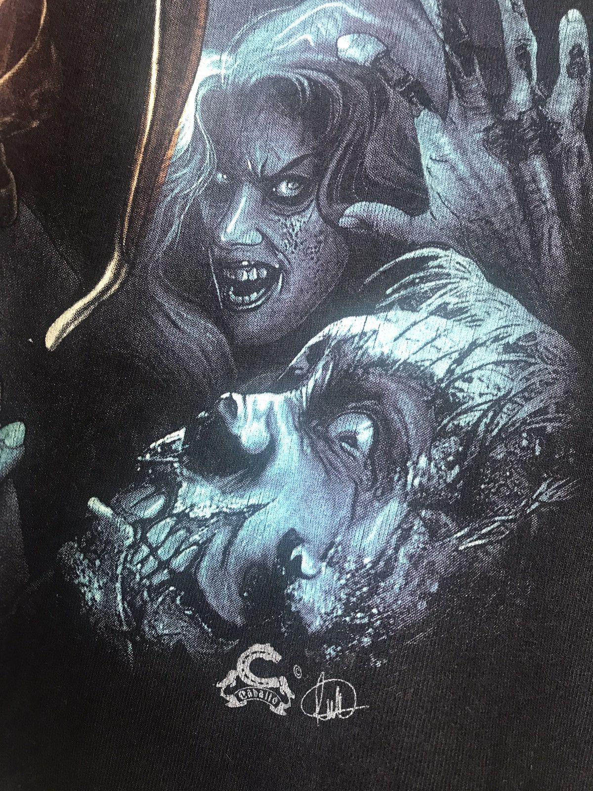 Japanese Brand Scary Horror Ghost Shirt Over Print Size US M / EU 48-50 / 2 - 5 Thumbnail