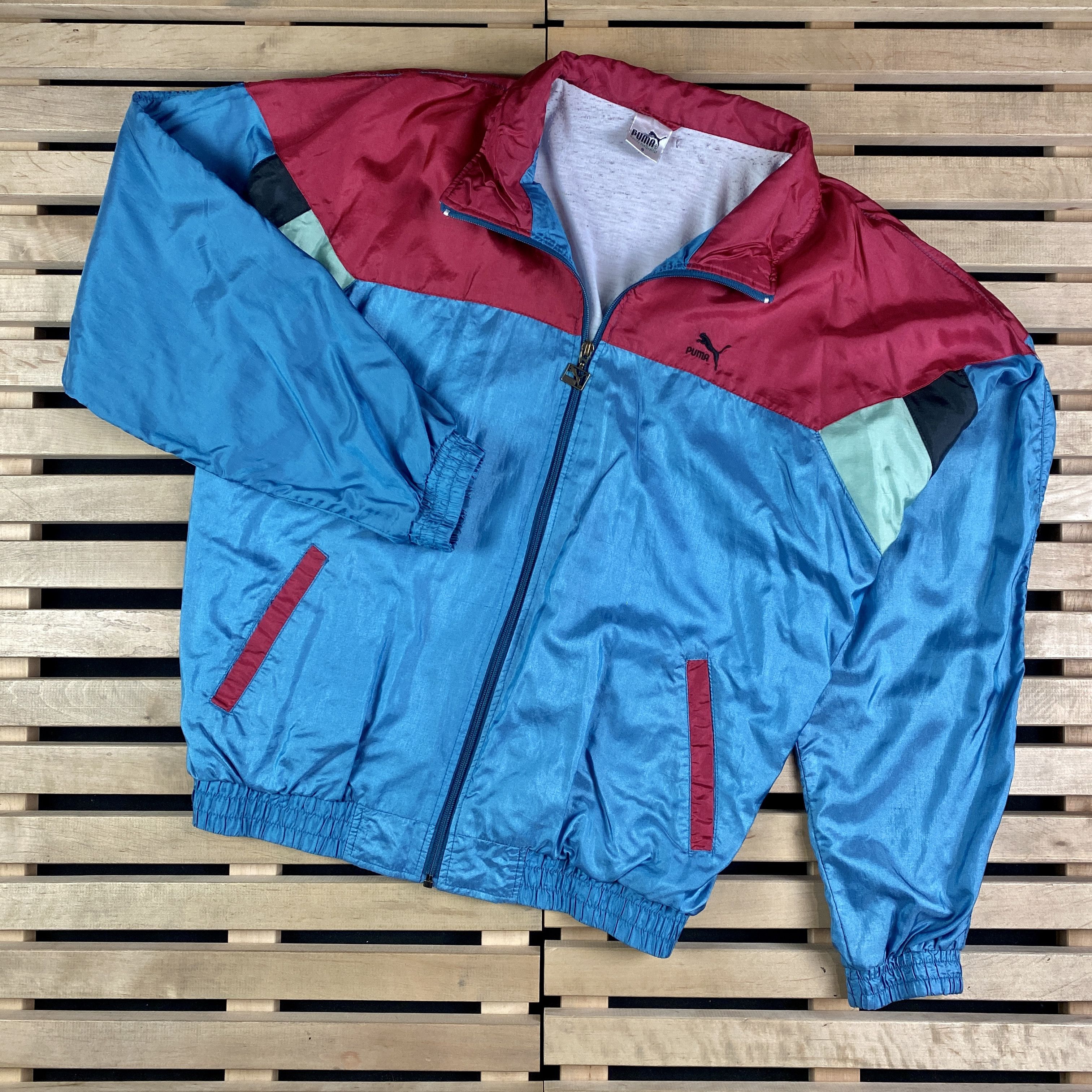 Puma × Vintage Mens Sport Suit Tracksuit Puma Vintage Size XL Size US 32 / EU 48 - 2 Thumbnail