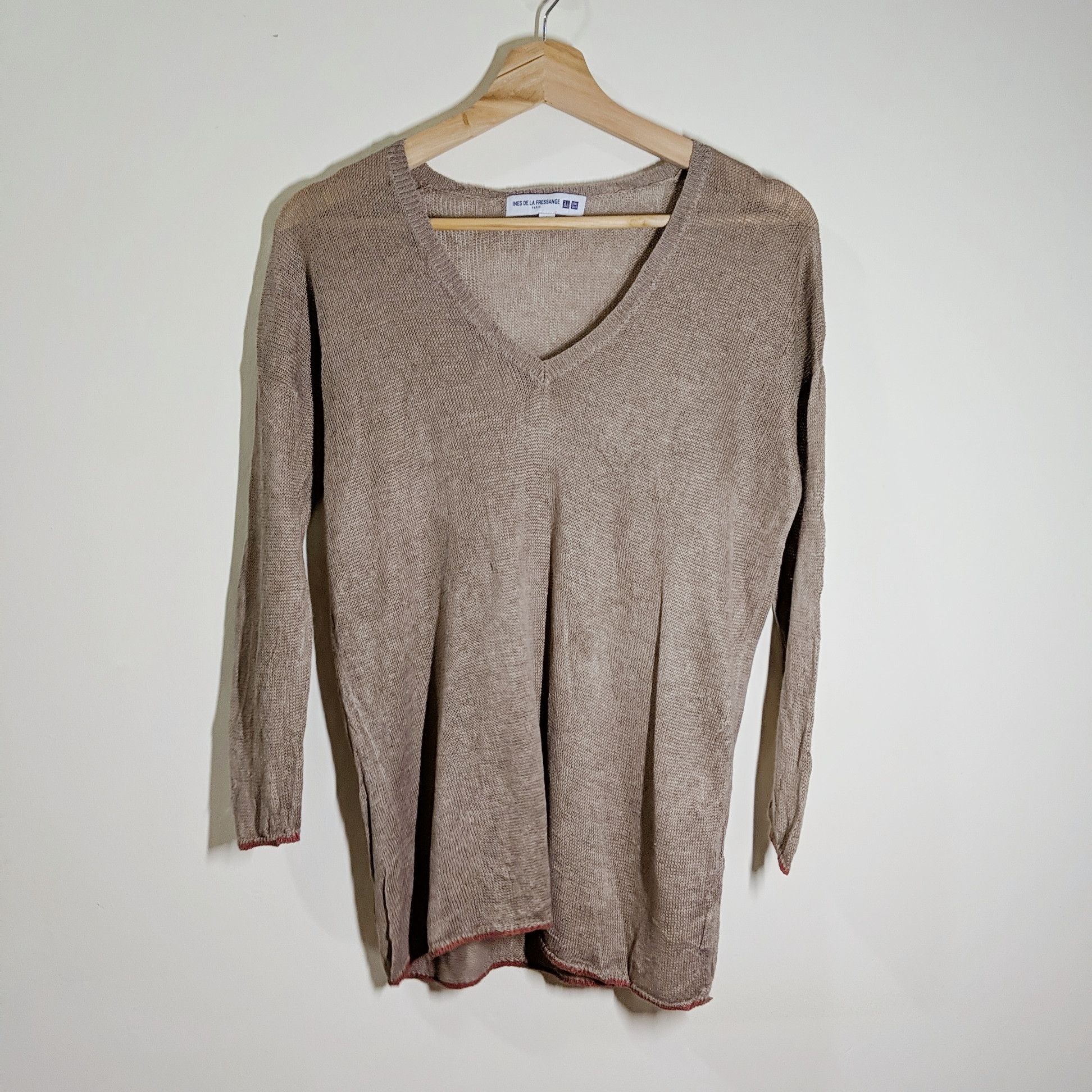 Aran Isles Knitwear × Japanese Brand × Vintage Vintage Rare Uniqlo Ines De La Fressange Knitwear Size US M / EU 48-50 / 2 - 6 Thumbnail