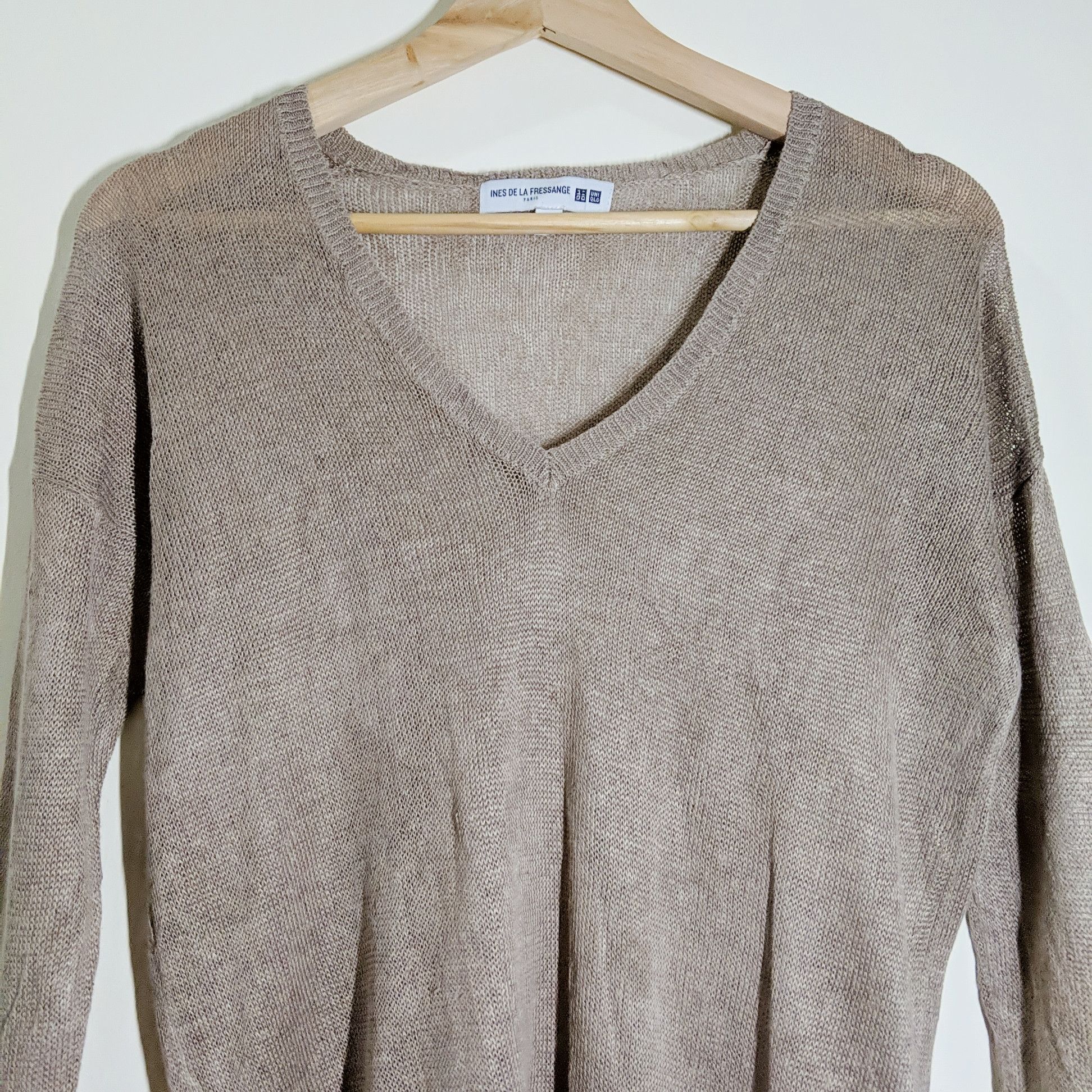 Aran Isles Knitwear × Japanese Brand × Vintage Vintage Rare Uniqlo Ines De La Fressange Knitwear Size US M / EU 48-50 / 2 - 7 Thumbnail