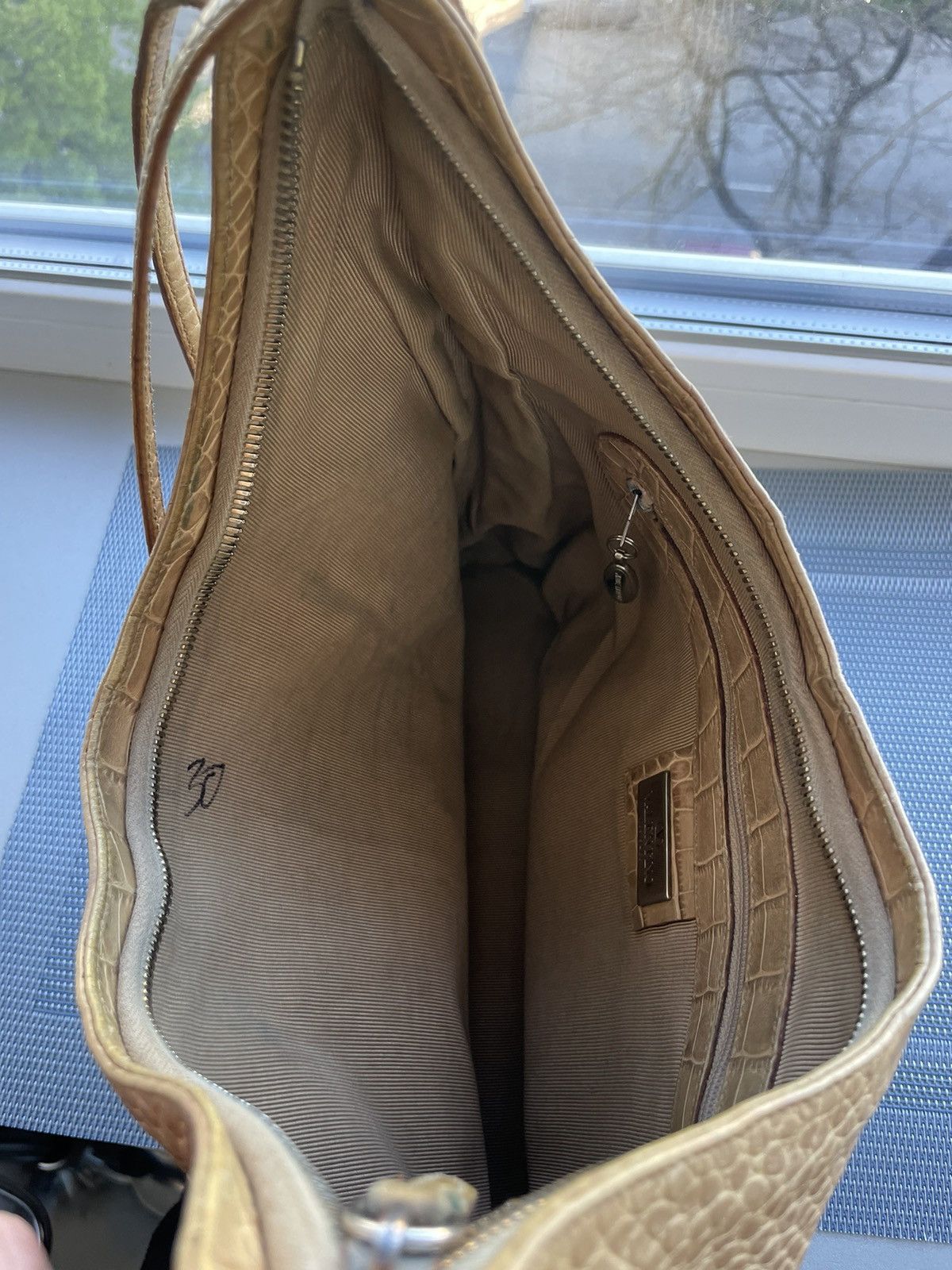 Giovanni Valentino × Valentino Vntg VALENTINO Leather Shoulder Bag les sacs Crocodile Print Size ONE SIZE - 9 Thumbnail