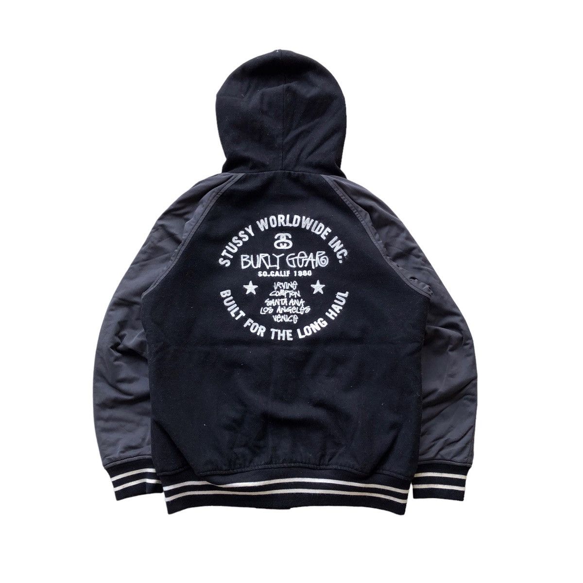 STUSSY Burly Gear Hoodie Varsity Jacket