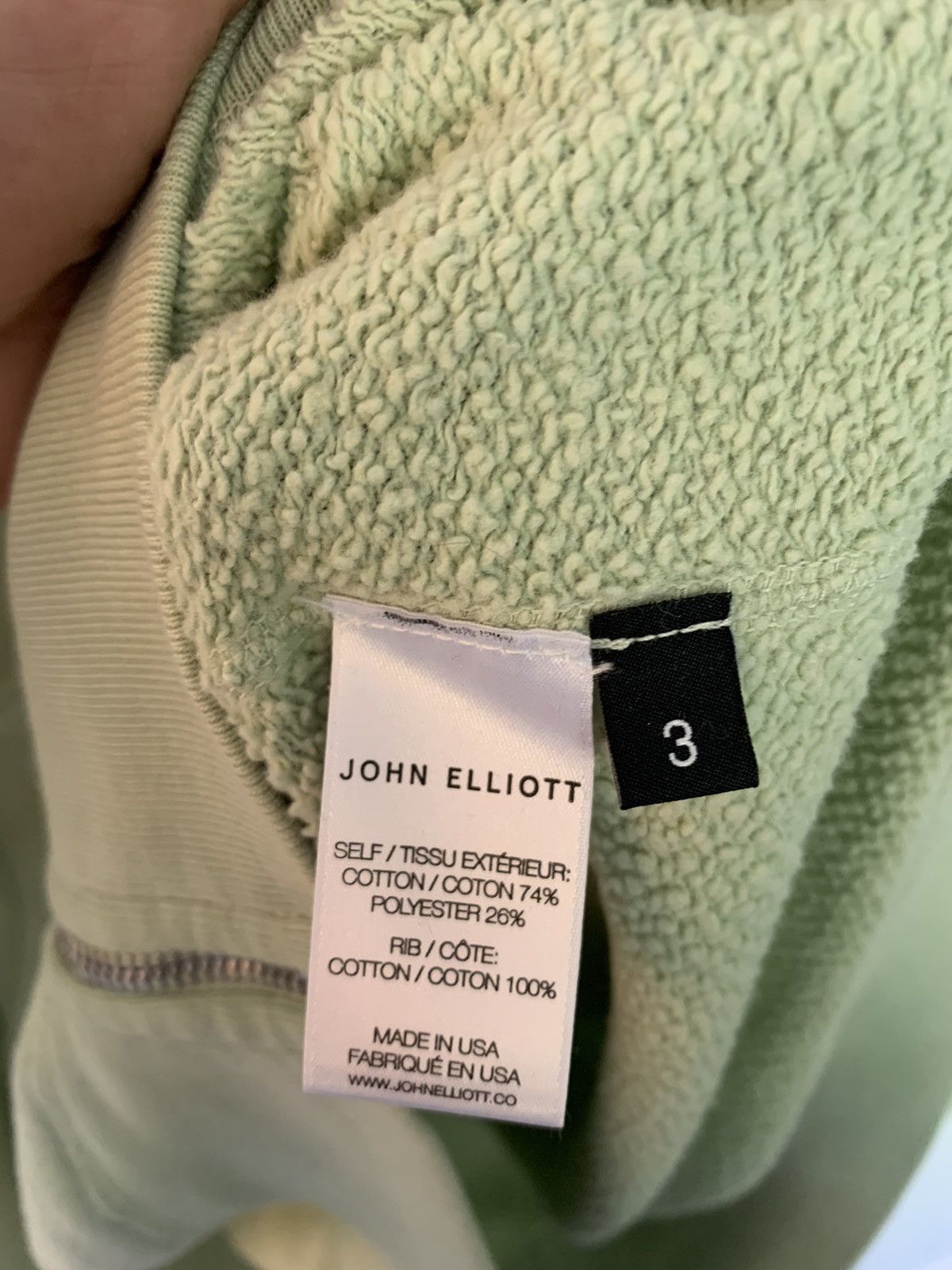 John Elliott John Elliott - VINTAGE FLEECE FULLZIP -Mint Sz3/L Size US L / EU 52-54 / 3 - 9 Thumbnail