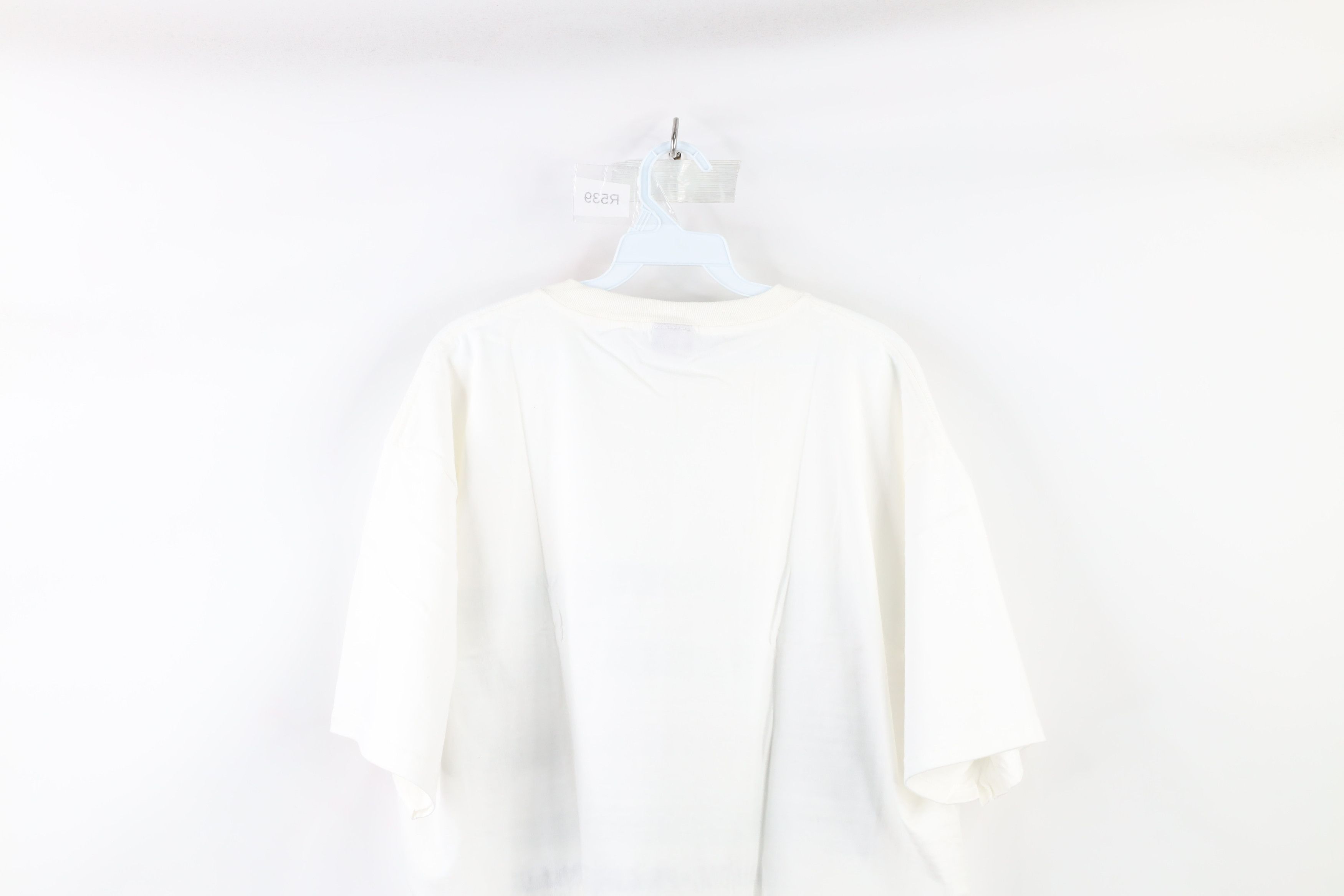 Marithe + Francois Girbaud × Vintage NOS Vintage 90s Marithe Francois Girbaud LCD T-Shirt White Size US L / EU 52-54 / 3 - 8 Thumbnail