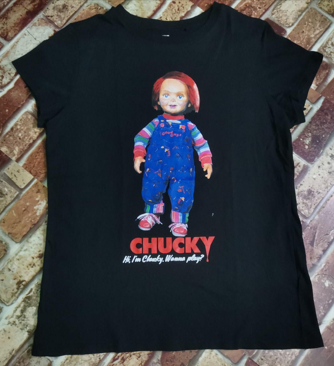 Japanese Brand × Vintage Chucky x Uniqlo Horror Movie Tshirt Women Cutting Size L / US 10 / IT 46 - 6 Thumbnail