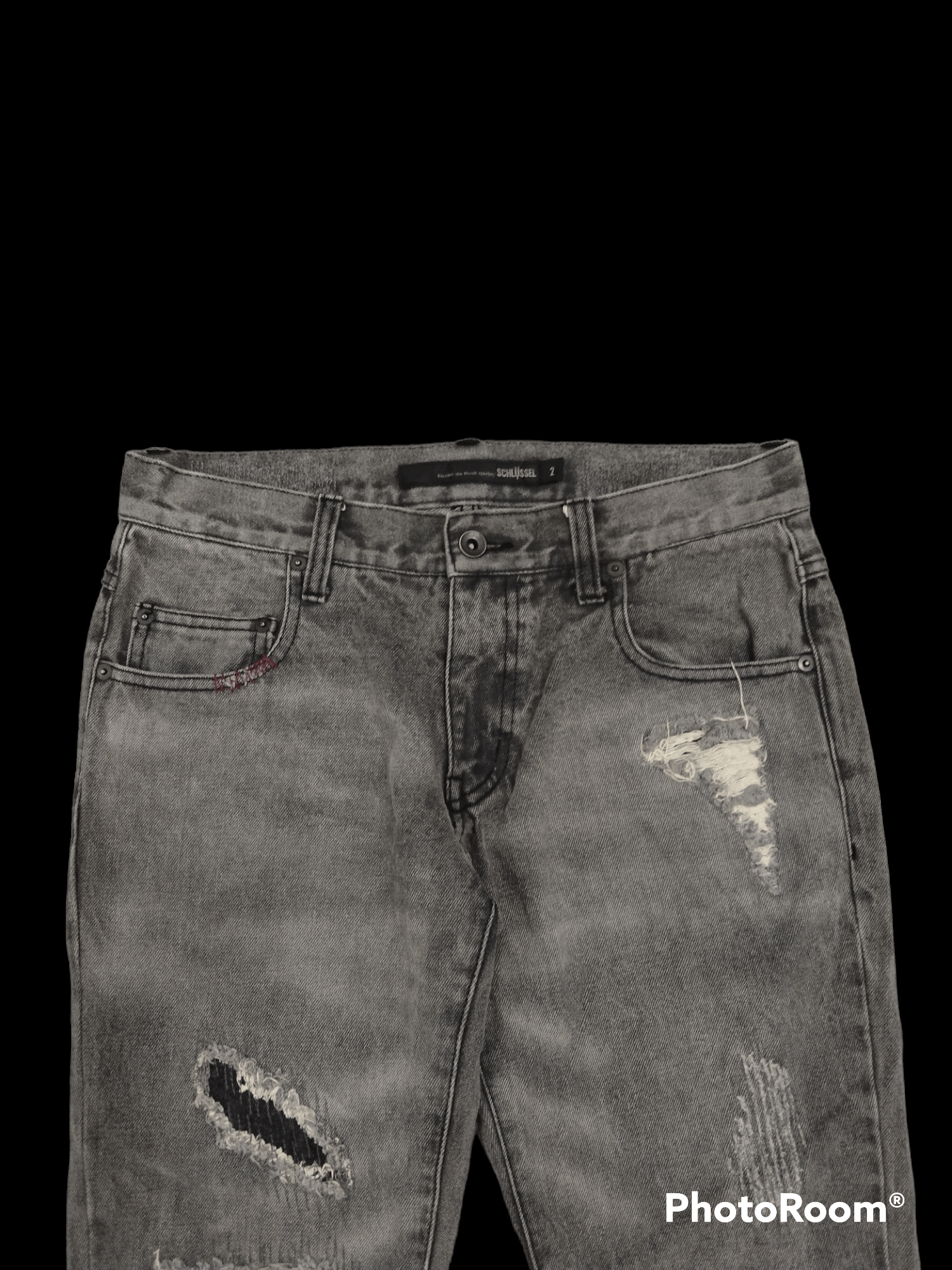 Schlussel SCHUSSEL DISTRESSED PACTHWORK INSPIRED NUMBER NINE Size US 29 - 4 Thumbnail