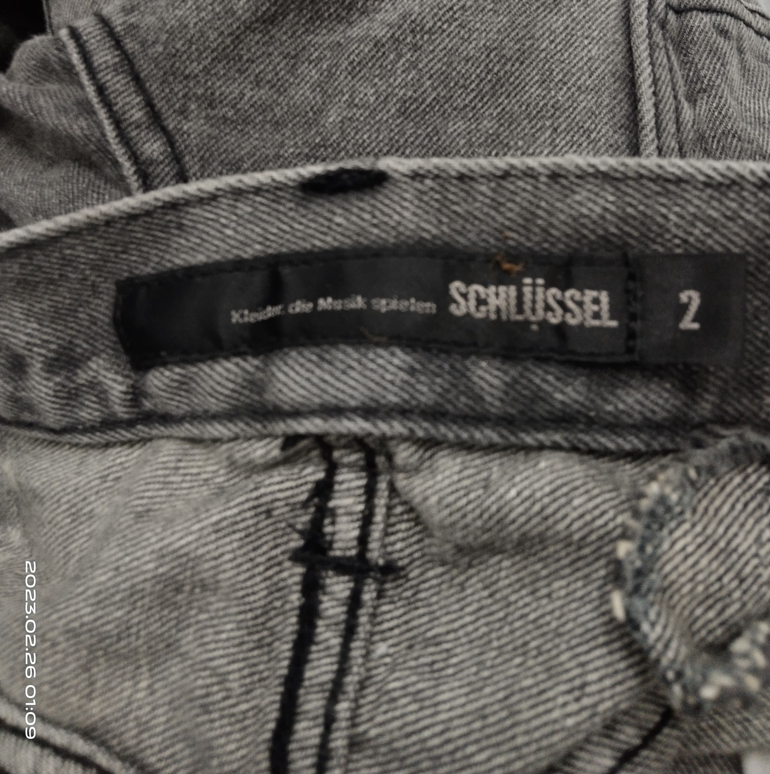 Schlussel SCHUSSEL DISTRESSED PACTHWORK INSPIRED NUMBER NINE Size US 29 - 8 Thumbnail