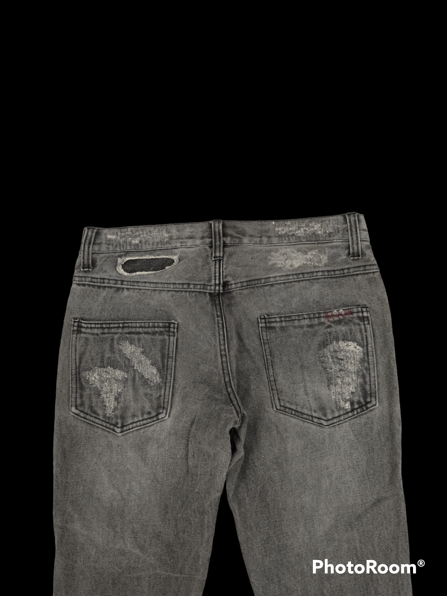 Schlussel SCHUSSEL DISTRESSED PACTHWORK INSPIRED NUMBER NINE Size US 29 - 5 Thumbnail