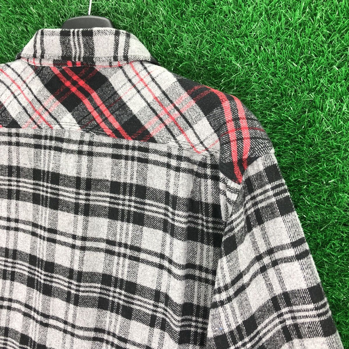 Flannel Flannel Multi Plaid Tartan Check Double Pocket Size US L / EU 52-54 / 3 - 6 Thumbnail