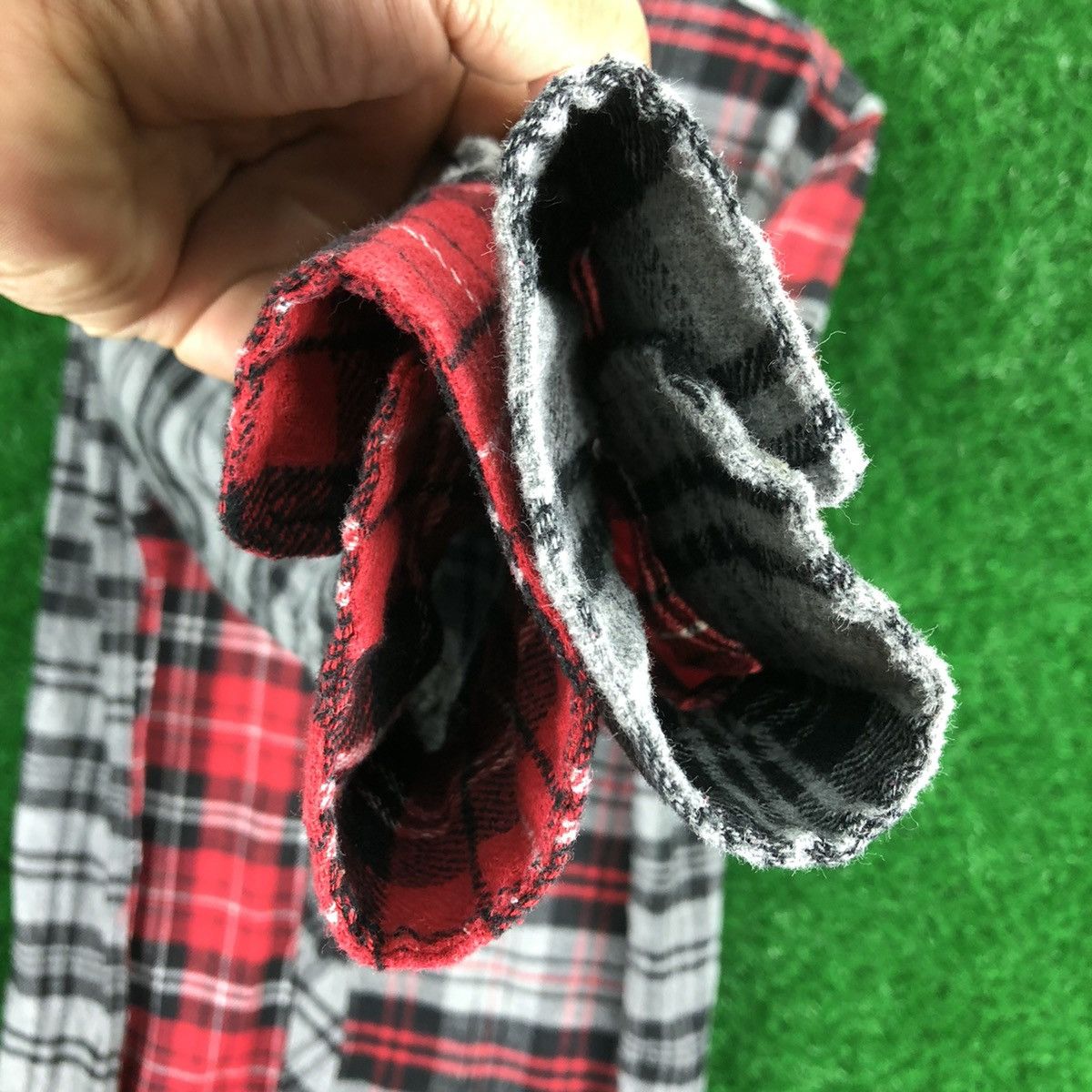 Flannel Flannel Multi Plaid Tartan Check Double Pocket Size US L / EU 52-54 / 3 - 8 Thumbnail