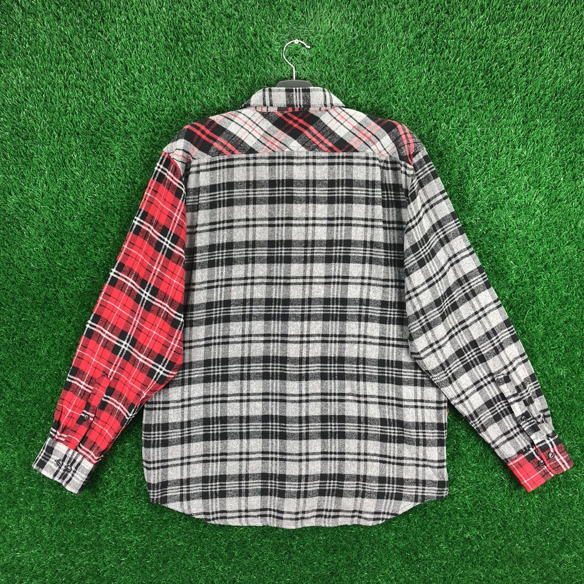 Flannel Flannel Multi Plaid Tartan Check Double Pocket Size US L / EU 52-54 / 3 - 5 Thumbnail