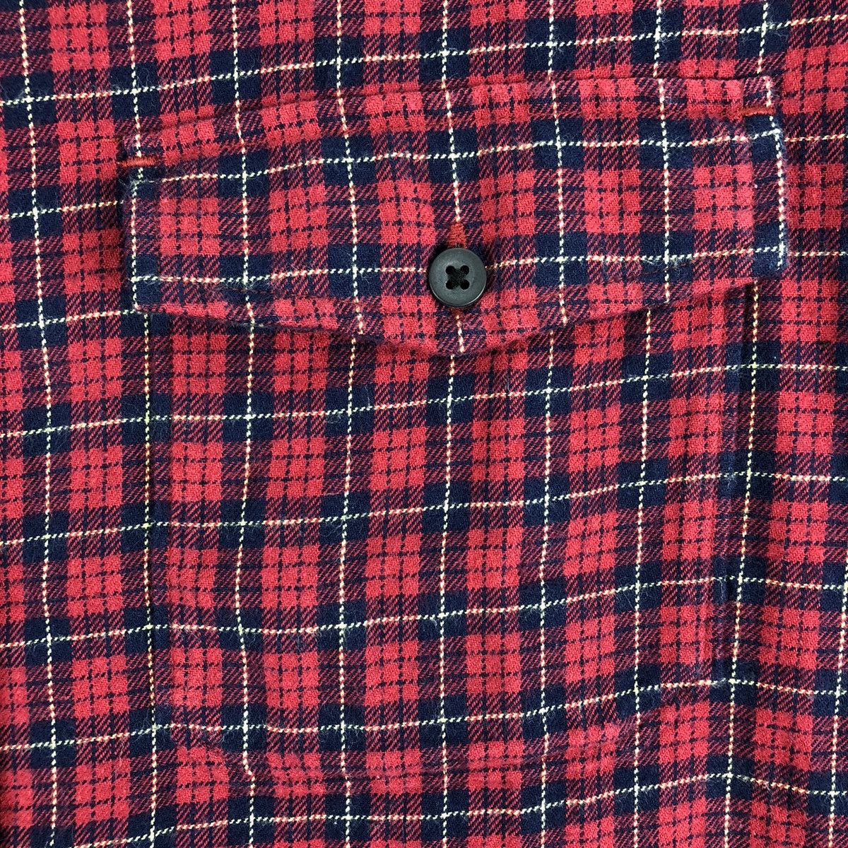 Uniqlo Uniqlo Flannel Multi Plaid Checker Single Pocket Size S / US 4 / IT 40 - 8 Thumbnail