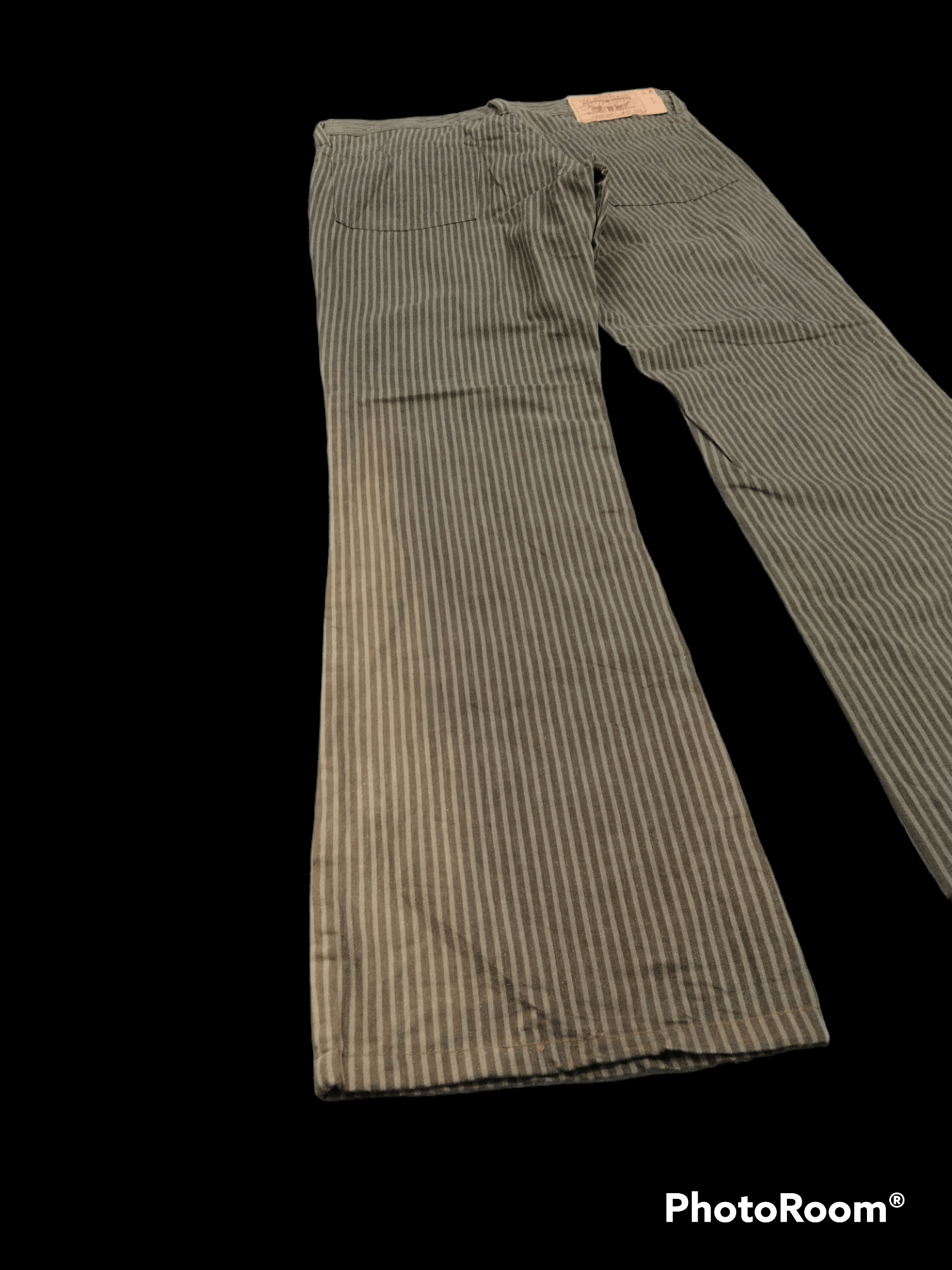 Levi's Vintage Clothing FLARE🔥SUN FADE LEVIS STRIPE MADE IN JAPAN DENIM PANTS Size US 31 - 2 Thumbnail