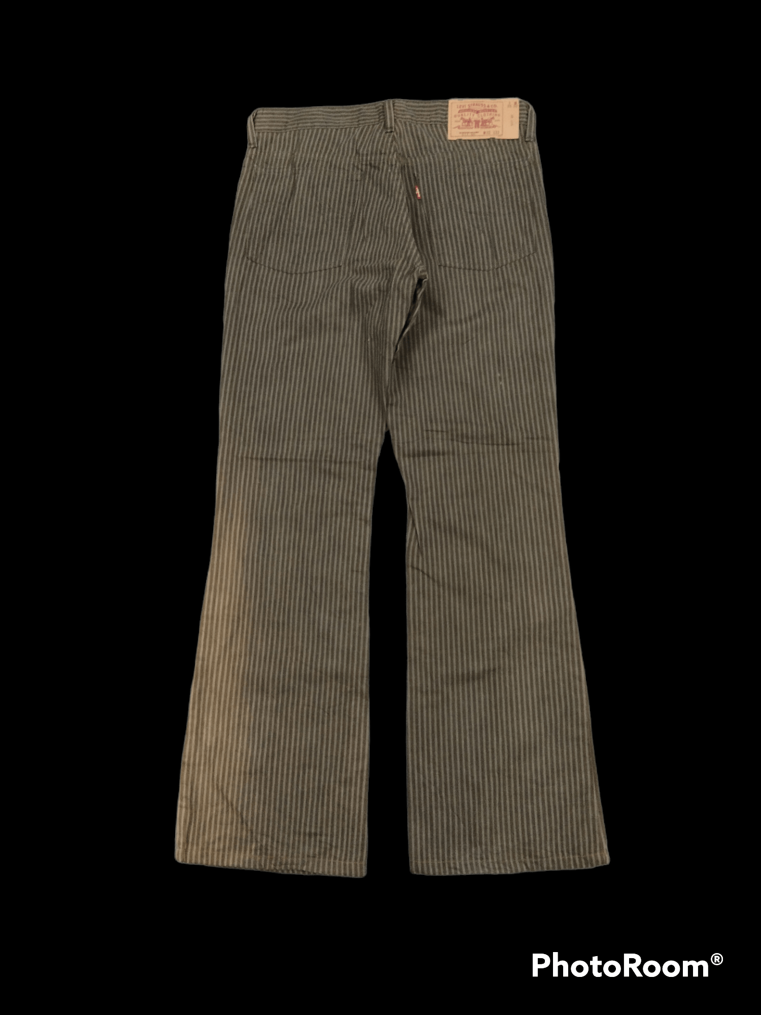 Levi's Vintage Clothing FLARE🔥SUN FADE LEVIS STRIPE MADE IN JAPAN DENIM PANTS Size US 31 - 4 Thumbnail
