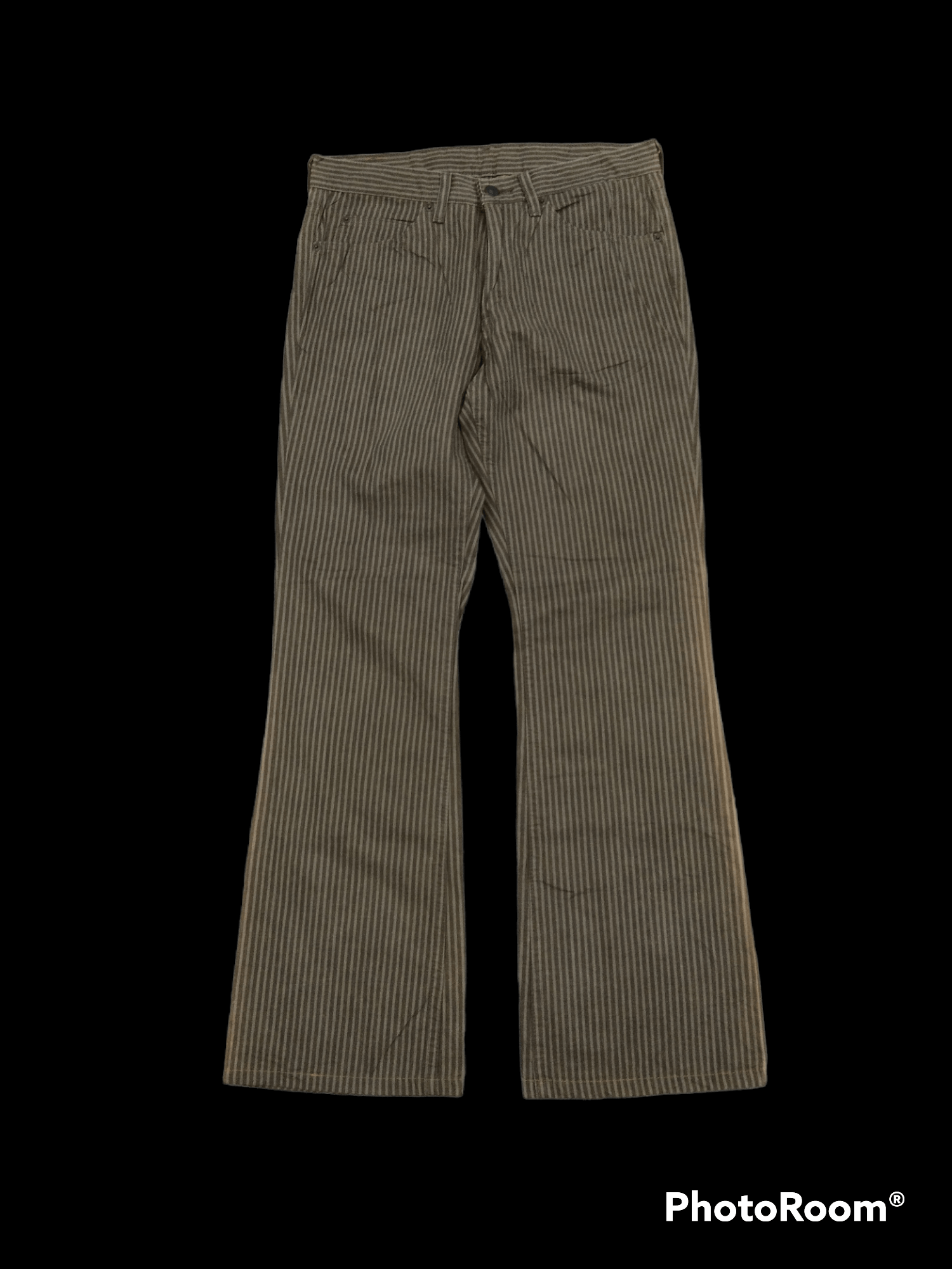 Levi's Vintage Clothing FLARE🔥SUN FADE LEVIS STRIPE MADE IN JAPAN DENIM PANTS Size US 31 - 3 Thumbnail