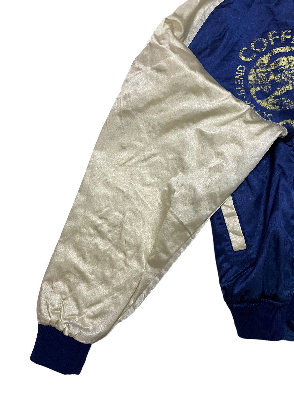 Japanese Brand Suntory Coffee Silk Varsity Jacket Size US L / EU 52-54 / 3 - 16 Thumbnail