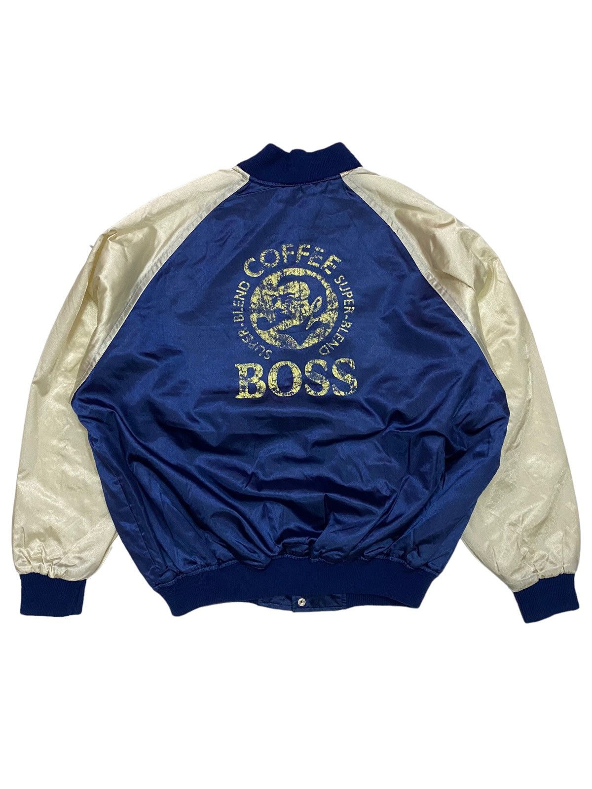 Japanese Brand Suntory Coffee Silk Varsity Jacket Size US L / EU 52-54 / 3 - 1 Thumbnail