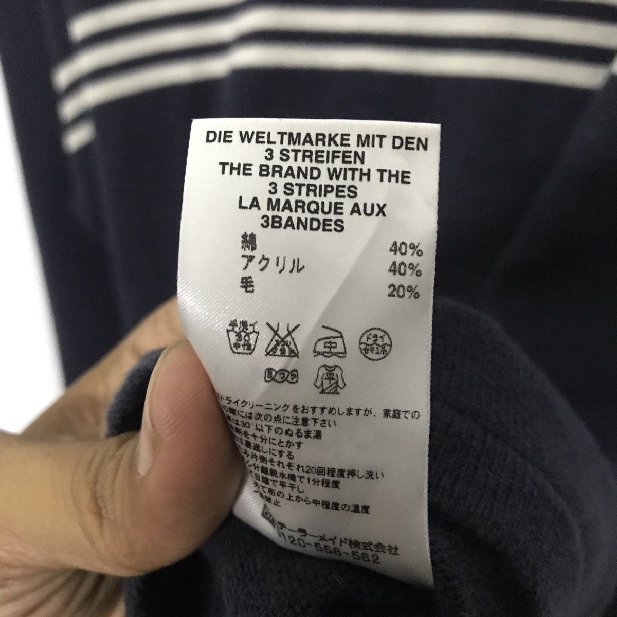 Adidas adidas sweatshirt turtleneck collar with 3 material Size US M / EU 48-50 / 2 - 8 Thumbnail