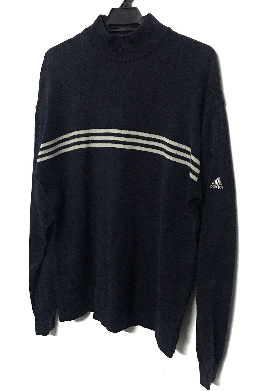 Adidas adidas sweatshirt turtleneck collar with 3 material Size US M / EU 48-50 / 2 - 3 Thumbnail