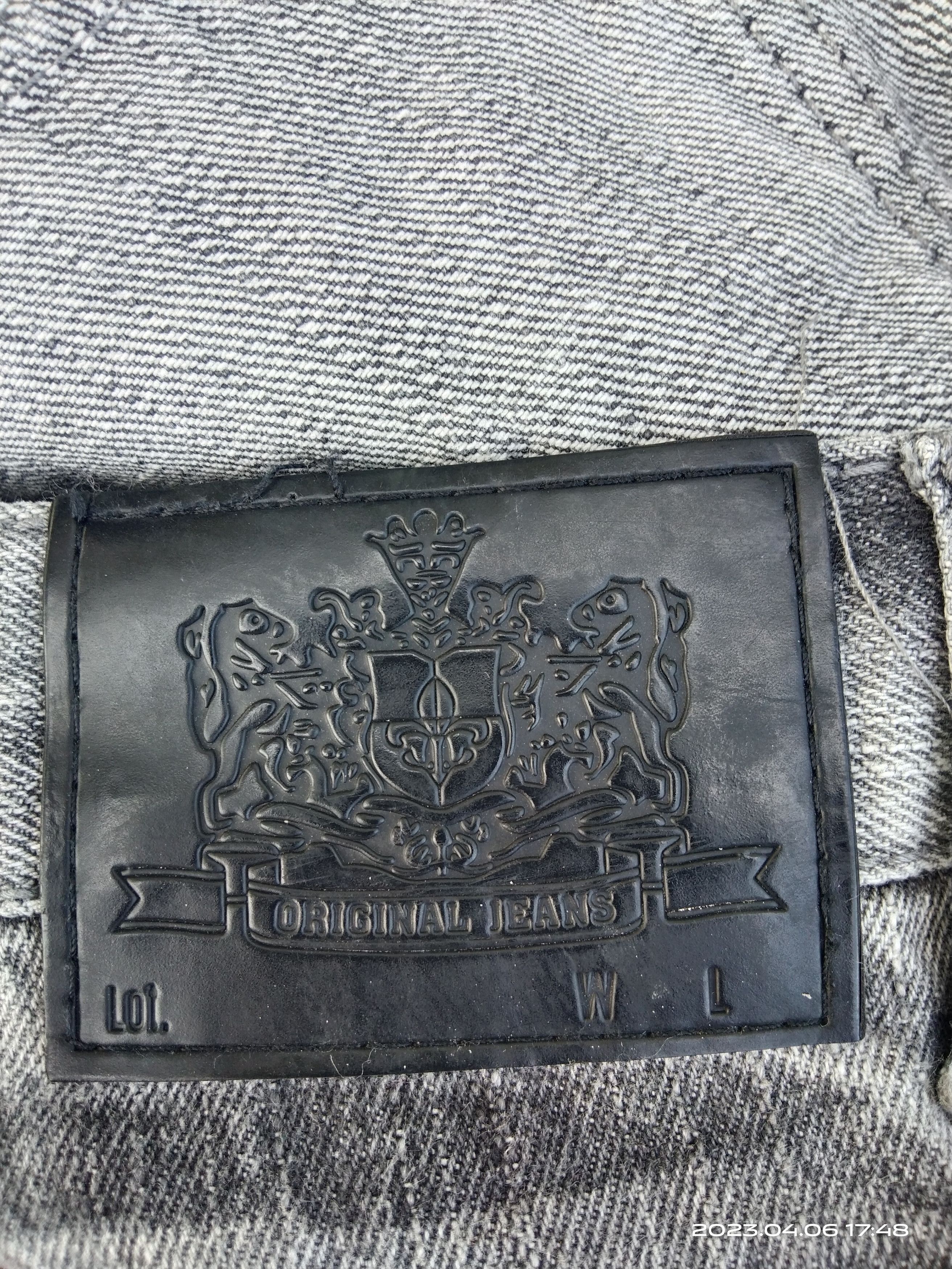 Japanese Brand SUPER SICK WASHED GREY PACTHWORK OG DENIM PANTS Size US 33 - 11 Thumbnail