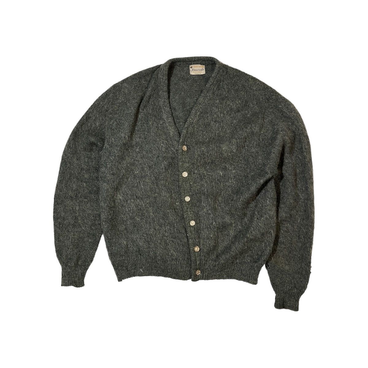 Vintage 60s Finecraft Mohair Cardigan Sweater | Grailed