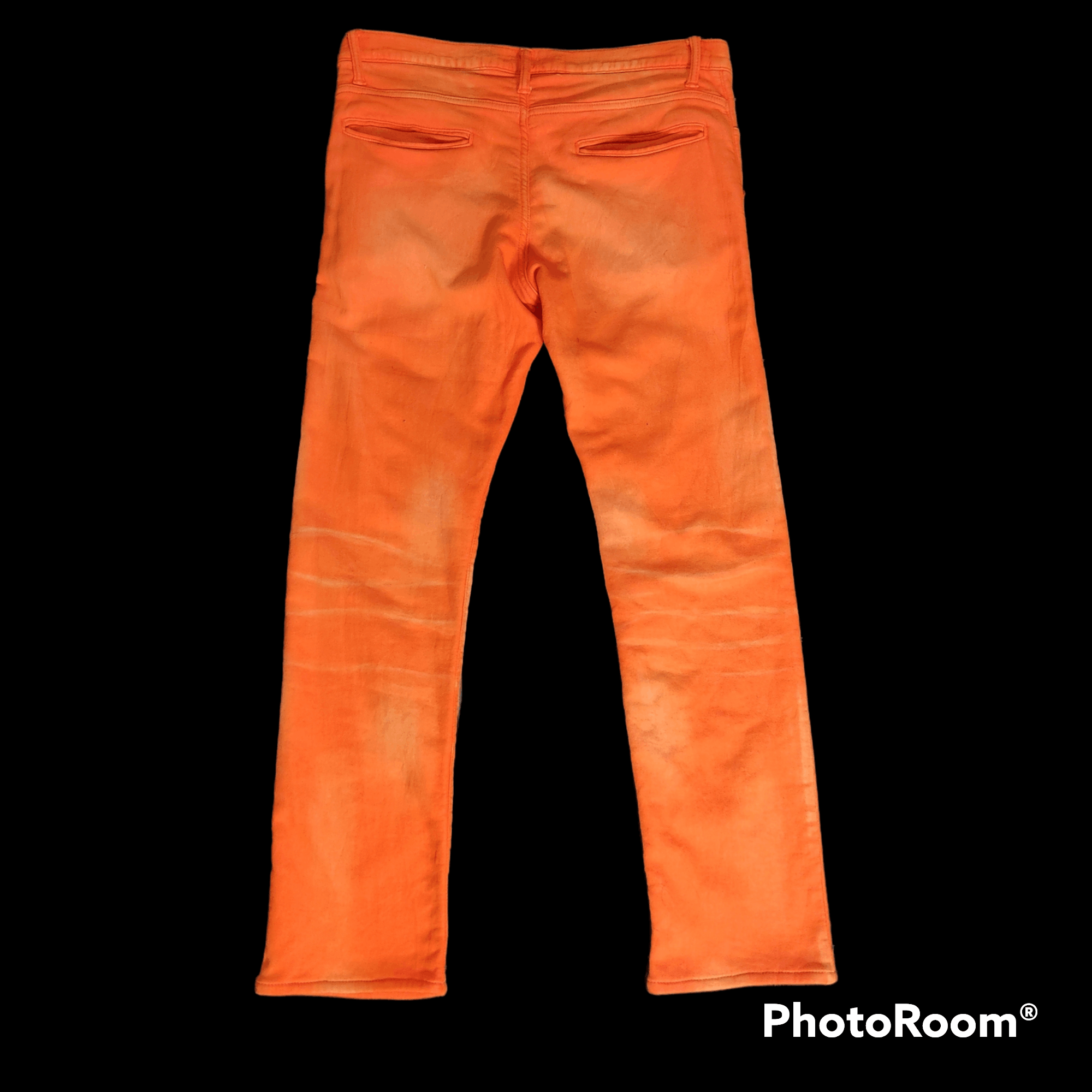 20471120 × Beauty Beast × Japanese Brand Win & Sons Delay Thrashed Distressed Orange Pants Size US 32 / EU 48 - 3 Thumbnail