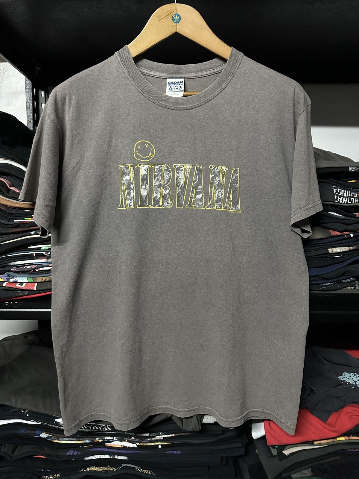 希少 M 00´s NIRVANA Smile Tシャツ 1997 M&O メンズ Vintage Nirvana